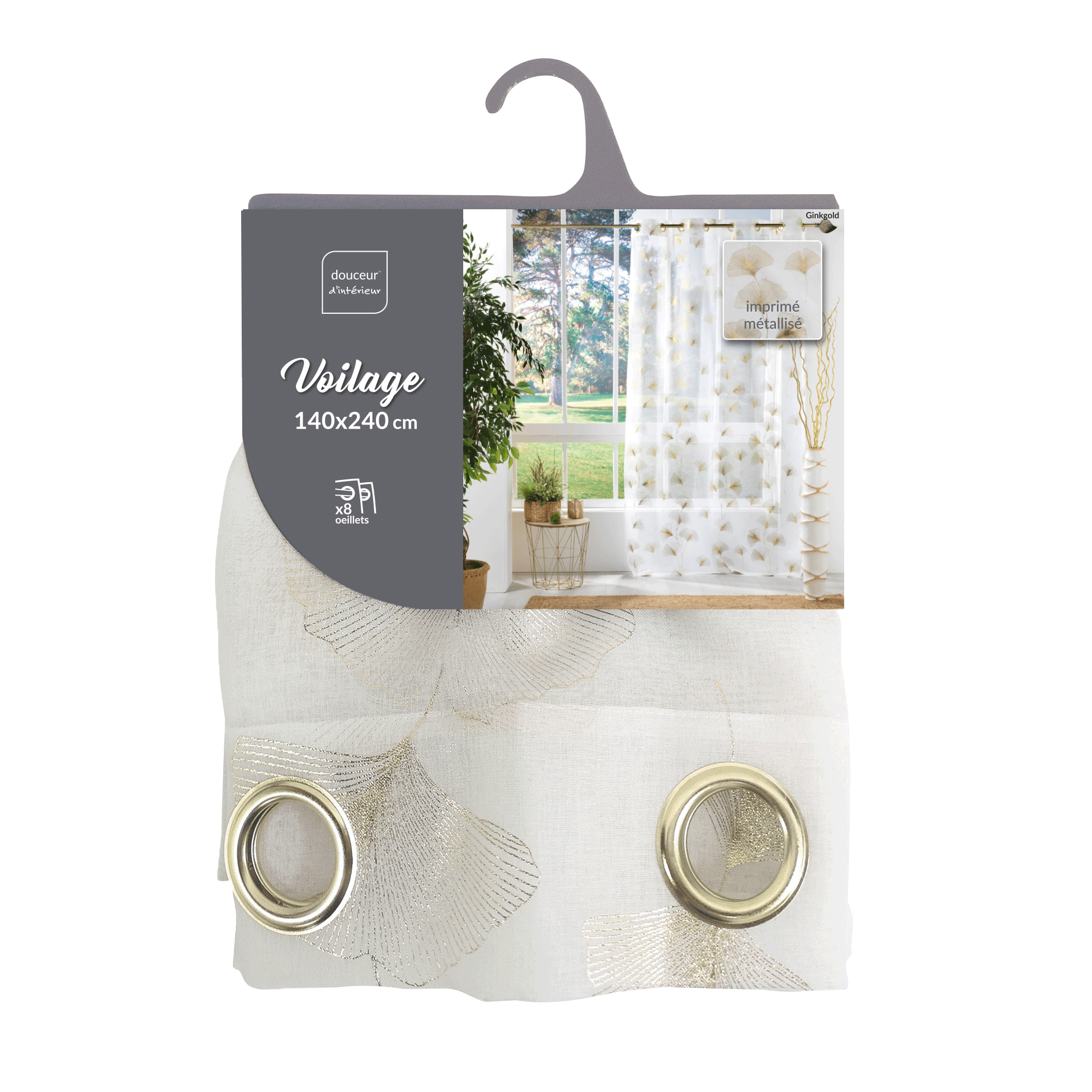 Gardine mit Öesen GINKO Gardine mit Öesen GINKO