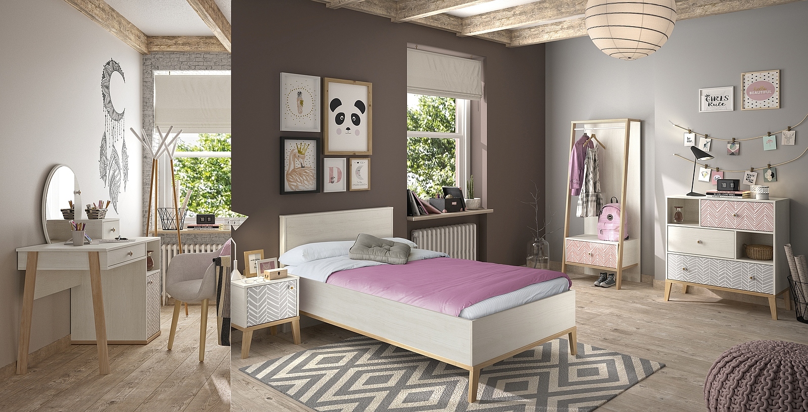 jugendzimmer 6-teilig mit 120-iger bett alika 22 | 498404-0