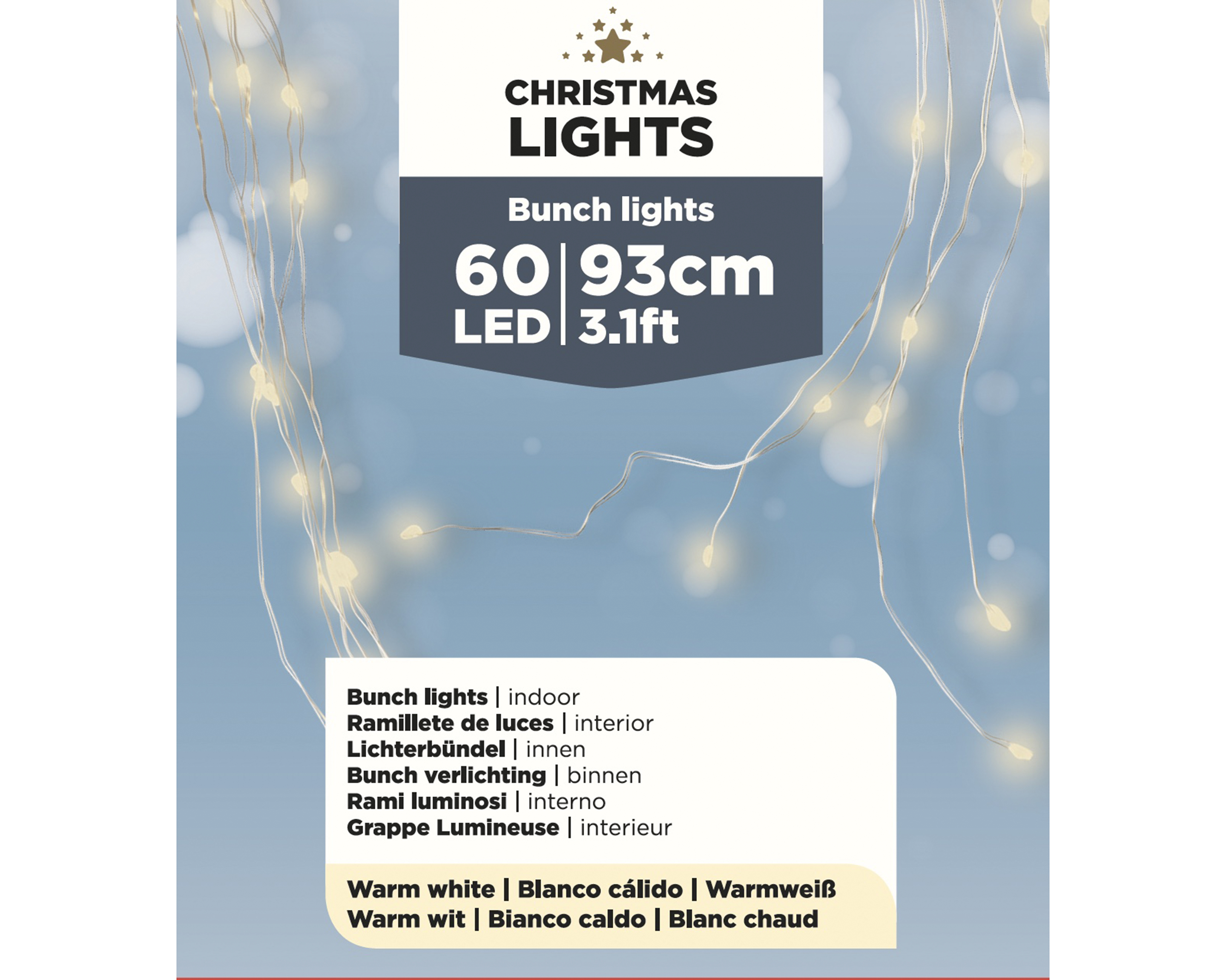 Micro LED Bündel 93cm warmweiß CHRISTMAS LIGHTS