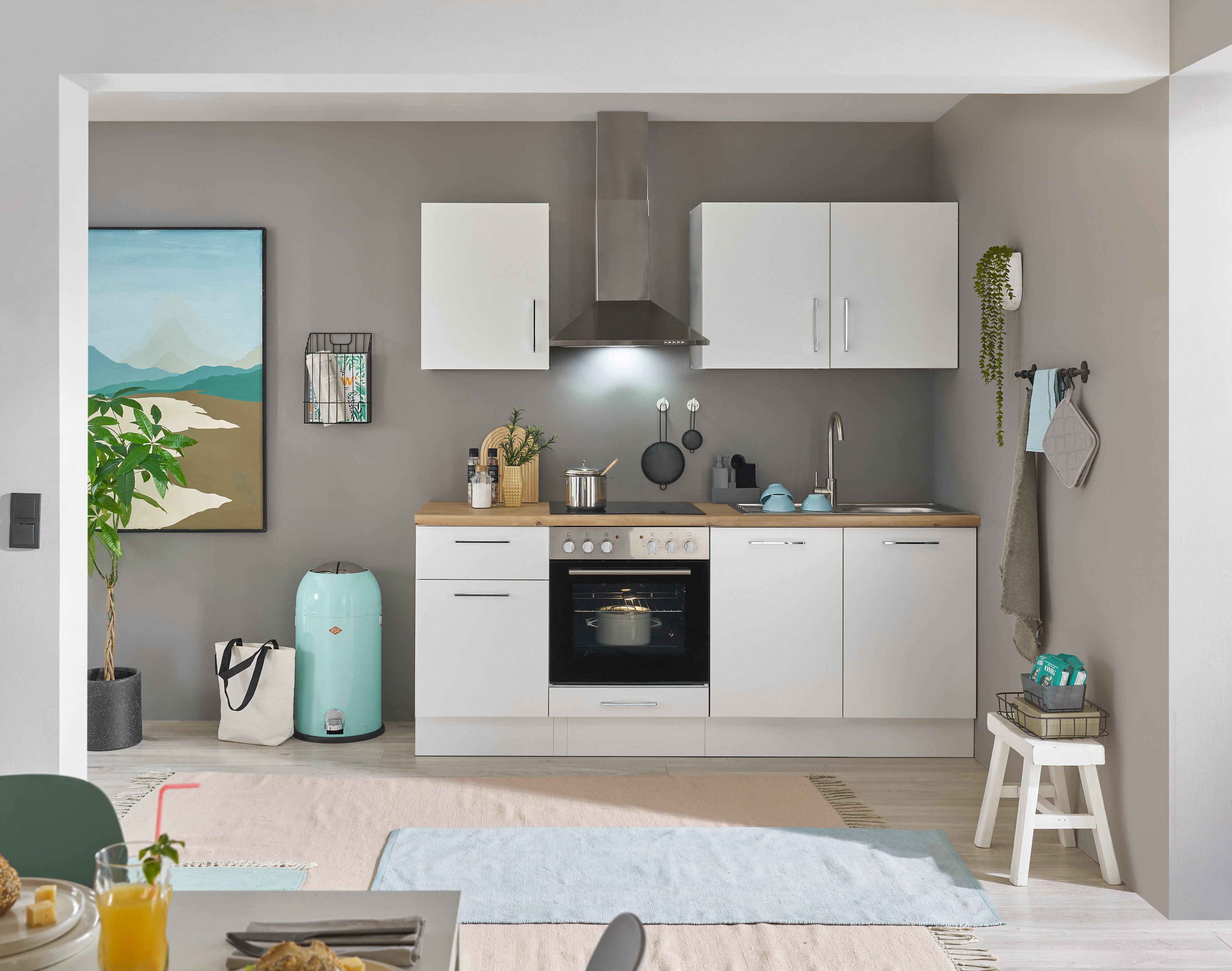 Küchenblock mit E-Geräten CORNWALL (Zeile) II Küchenblock mit E-Geräten CORNWALL (Zeile) II