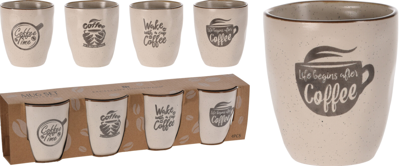 Becher Set 160 ML 4tlg. RETRO