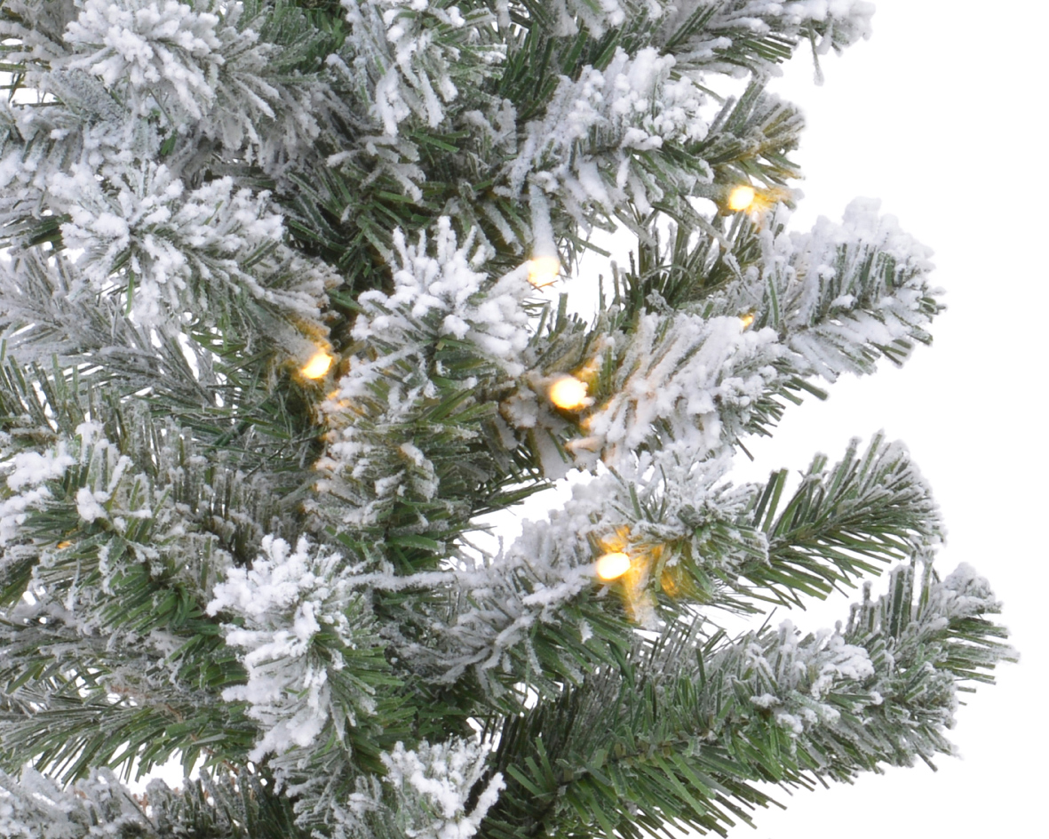 Mini Tannenbaum 75cm mit LED Lichterkette beschneit IMPERIAL KIEFER