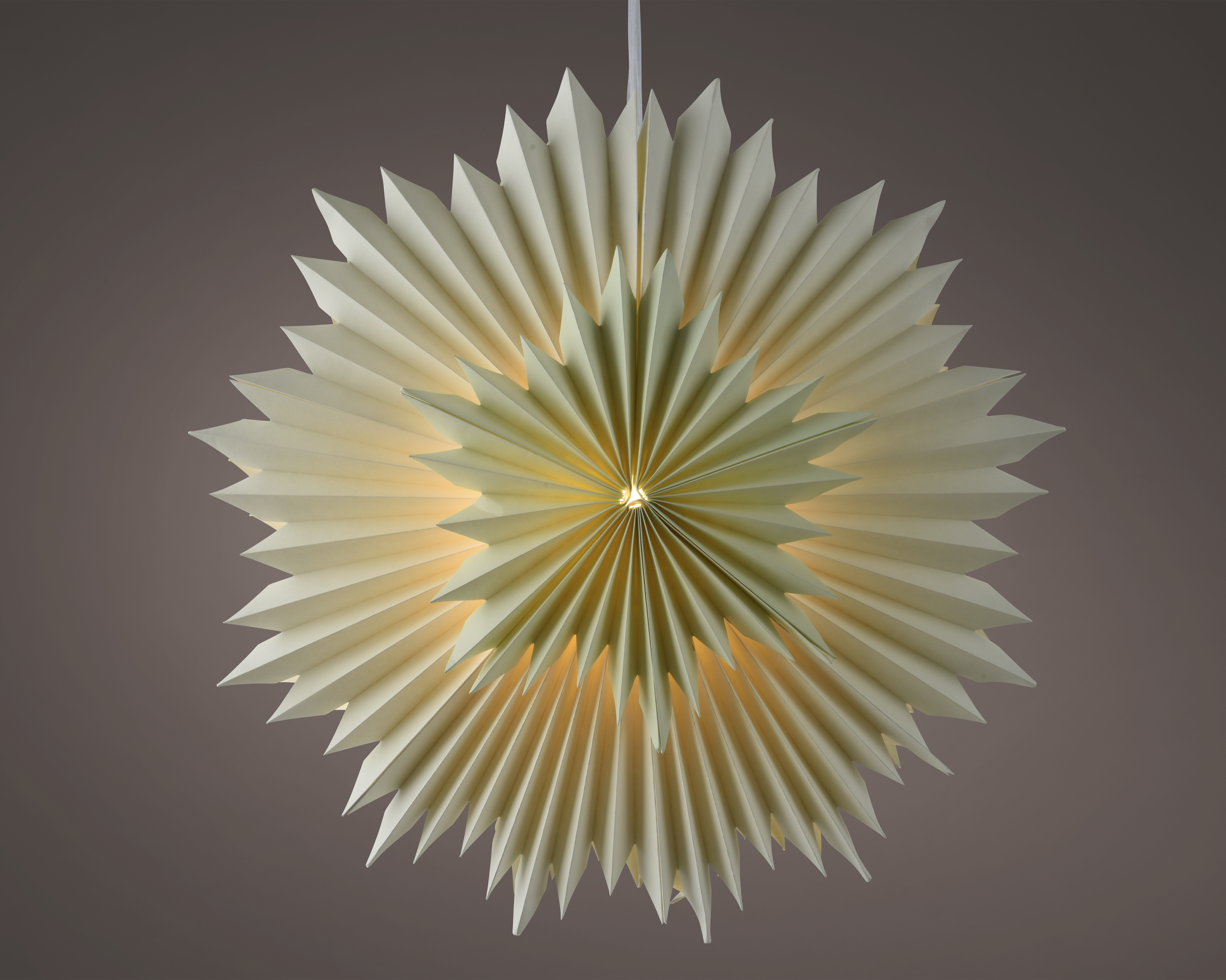 LED Papierstern CHRISTMAS