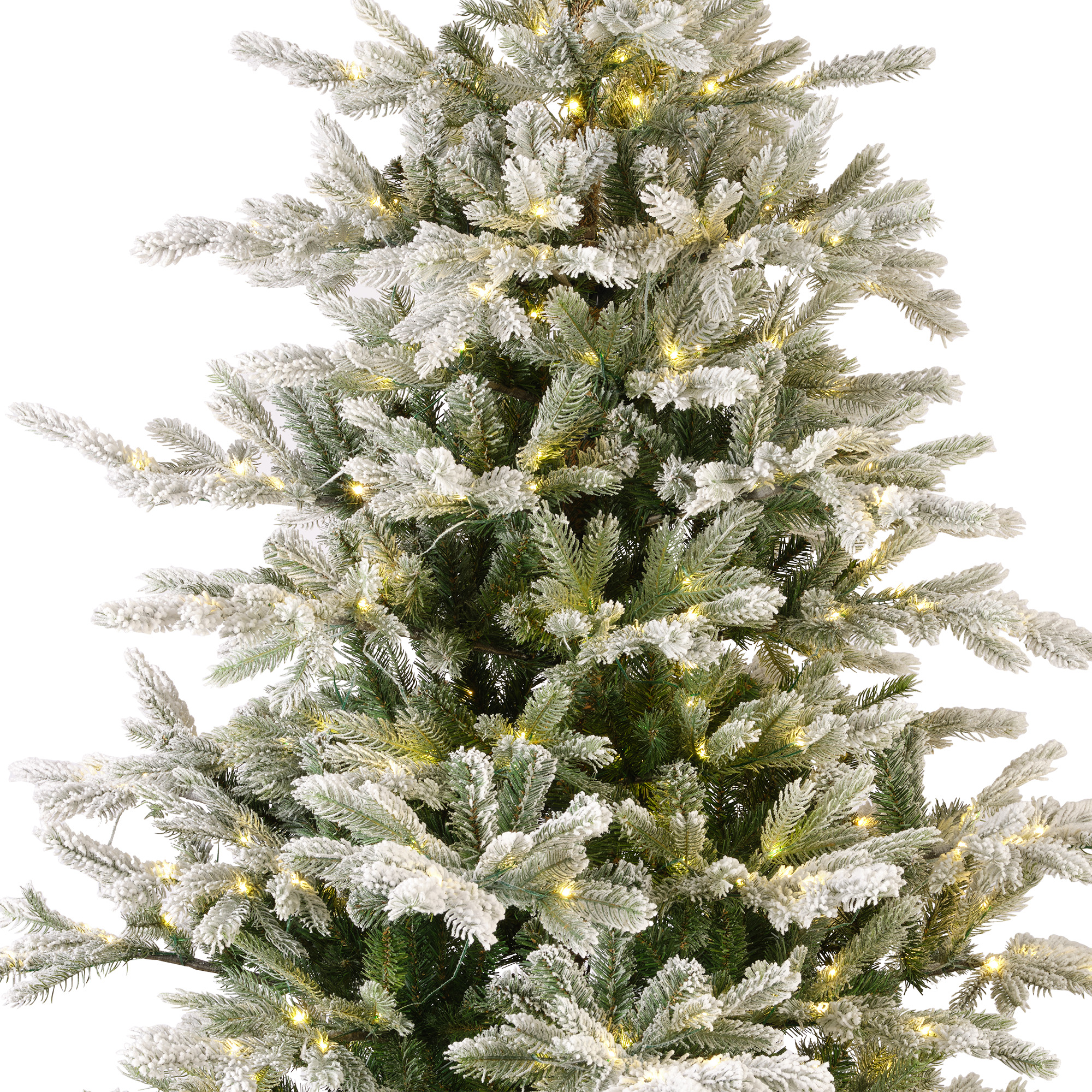 Tannenbaum 180cm mit LED Lichterkette beschneit GRANDIS Tannenbaum 180cm mit LED Lichterkette beschneit GRANDIS