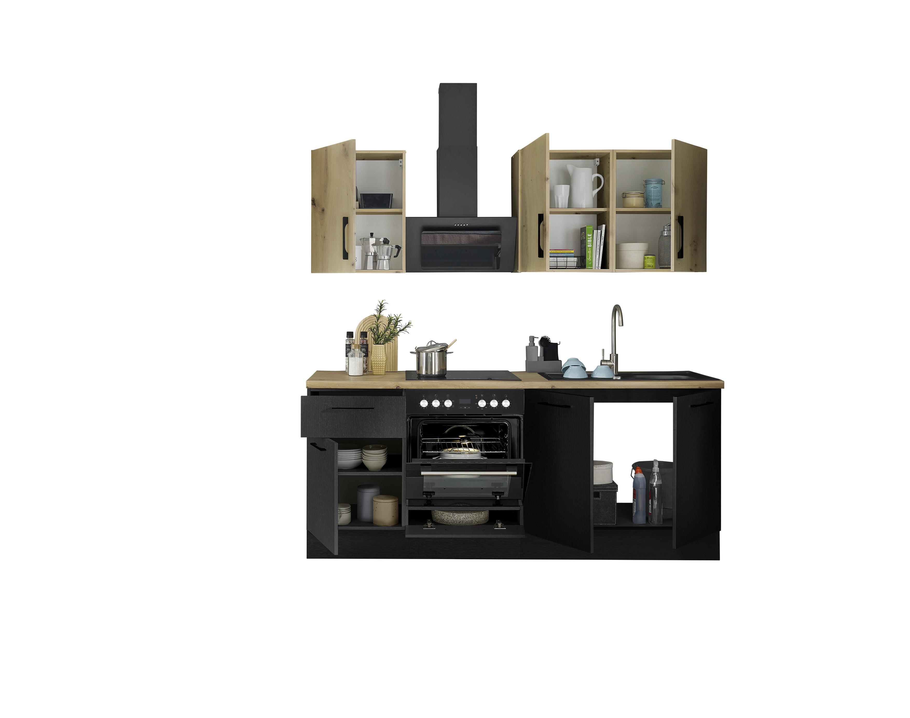 Küchenblock mit E-Geräten CORNWALL (Zeile) IV Küchenblock mit E-Geräten CORNWALL (Zeile) IV