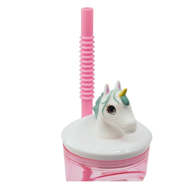 3D Trinkflasche Einhorn RAINBOW