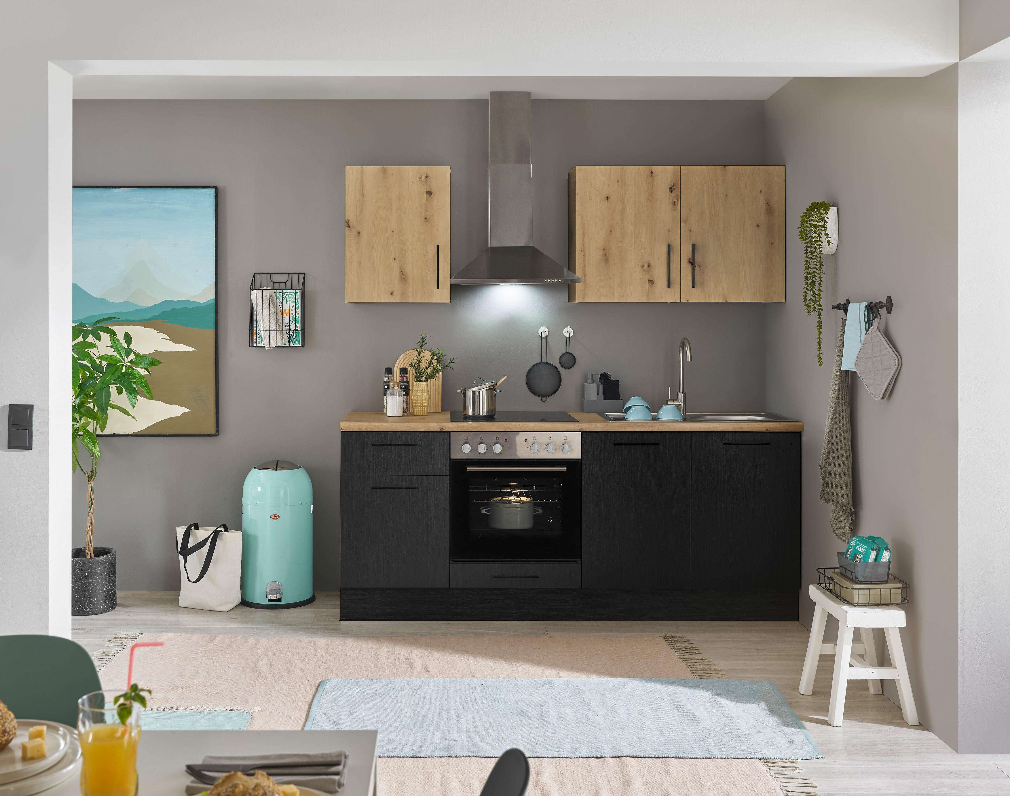 Küchenblock mit E-Geräten CORNWALL (Zeile) III Küchenblock mit E-Geräten CORNWALL (Zeile) III