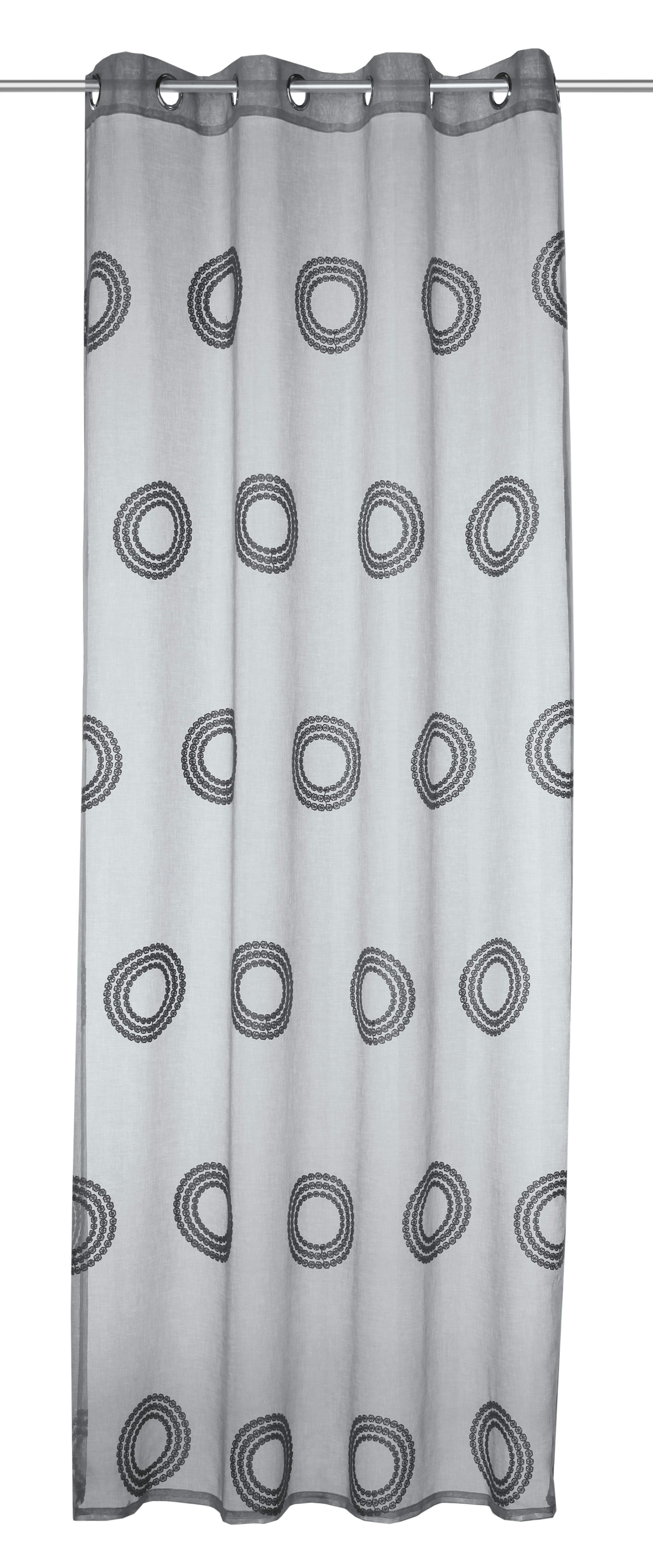 Ösenschal 245x135 cm grau MAKADI