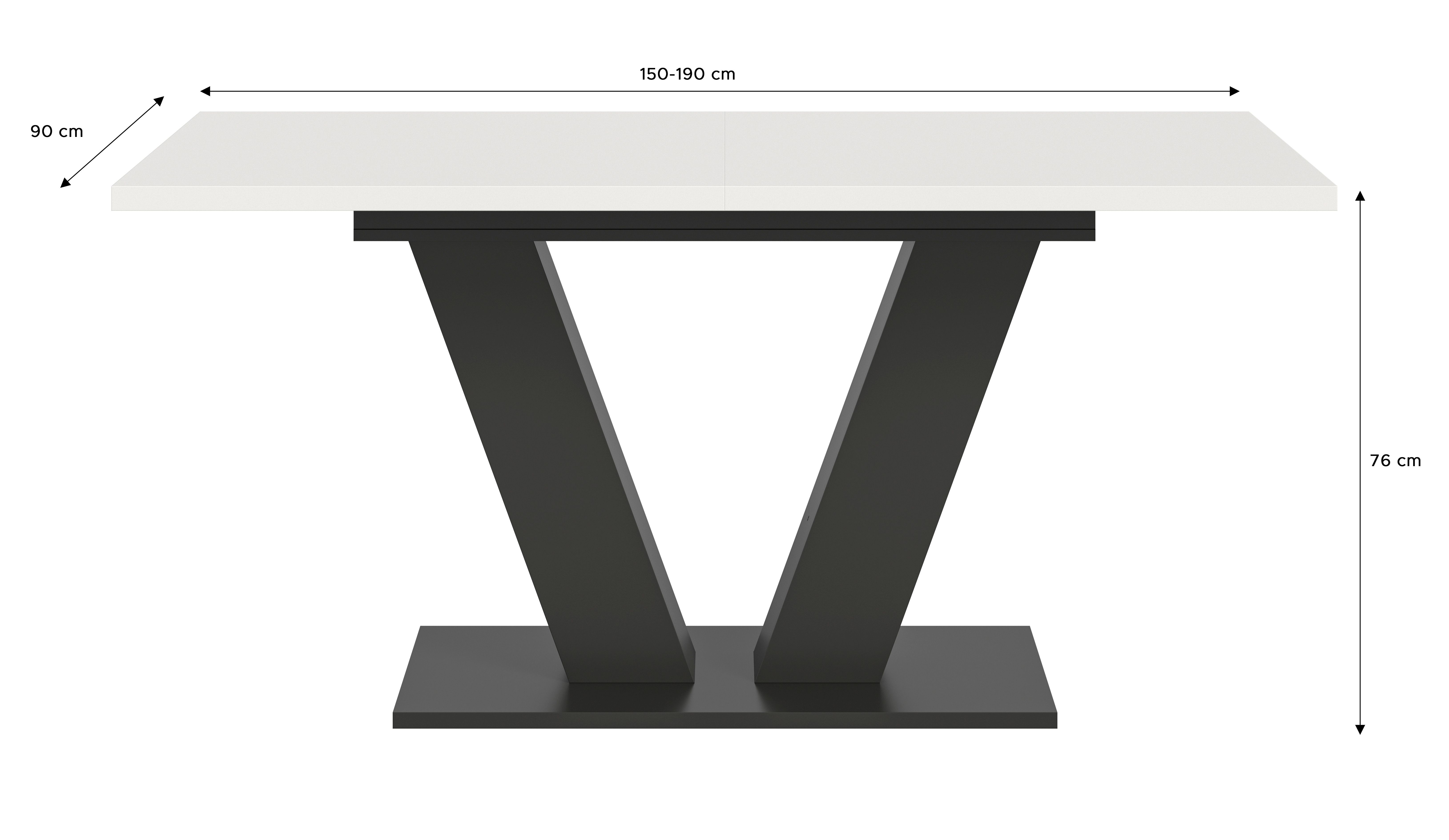 Ausziehbarer Esstisch MOTION Ausziehbarer Esstisch MOTION