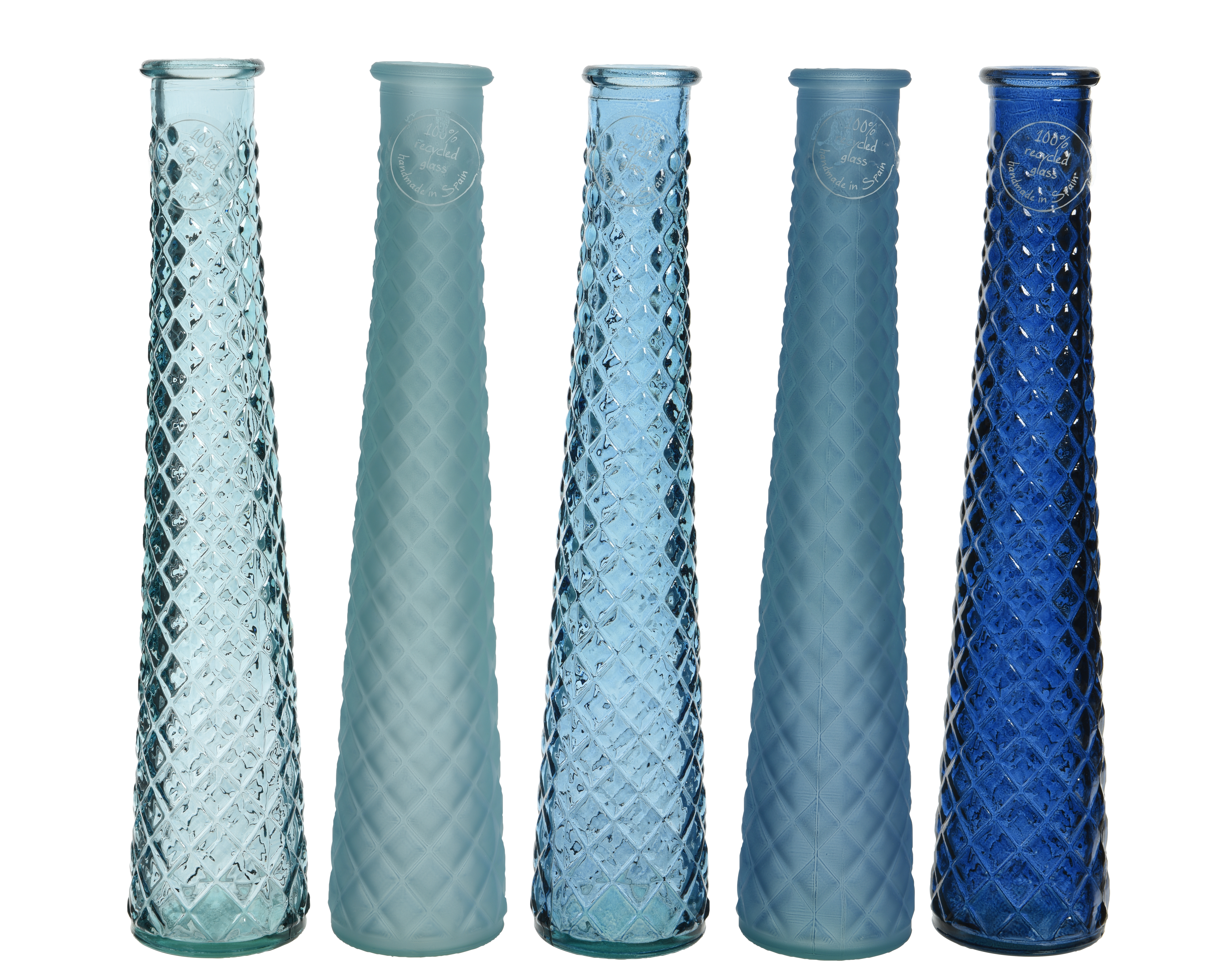 Glasvase Recycle BLUE