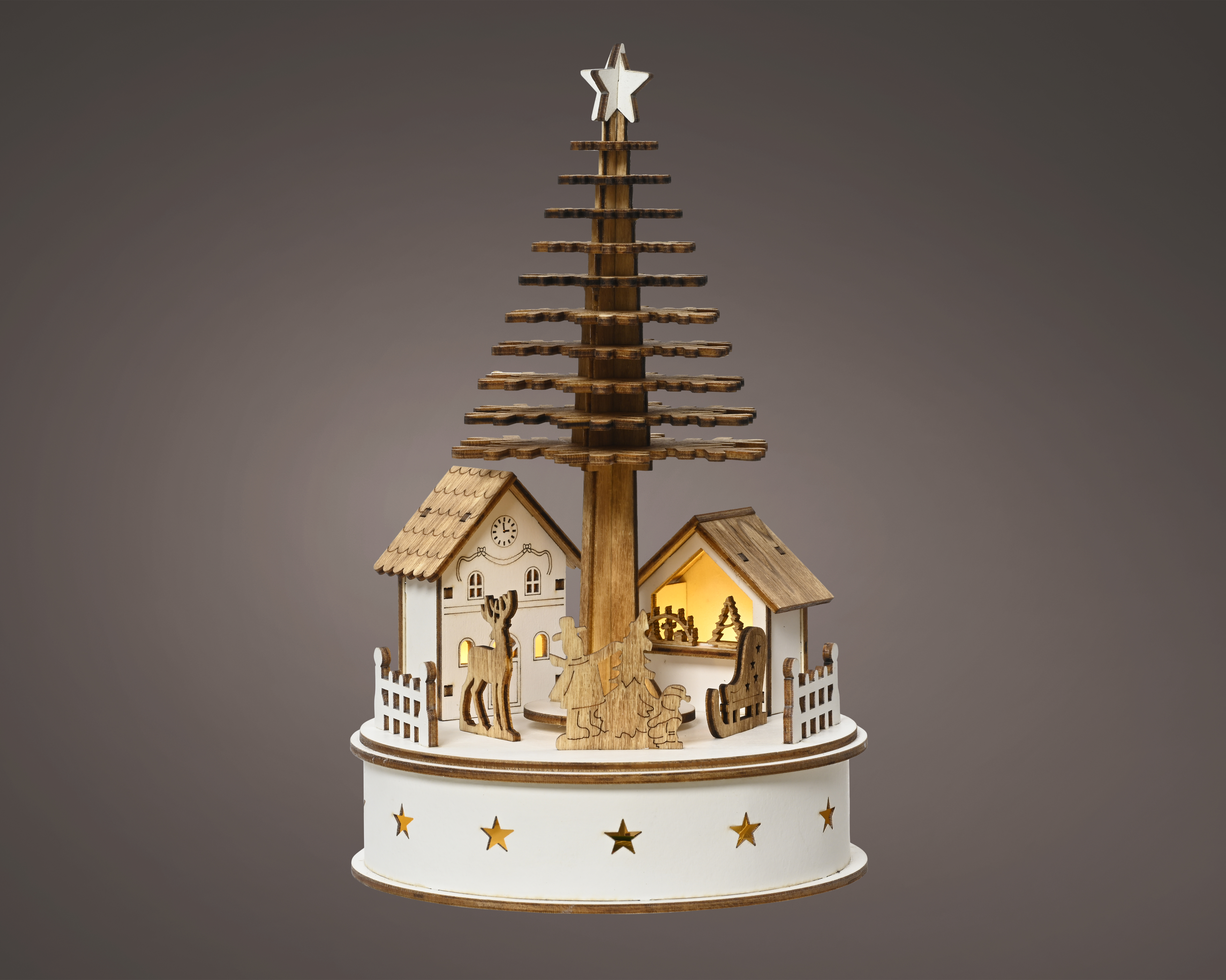 LED Objekt kleine Stadt CHRISTMAS