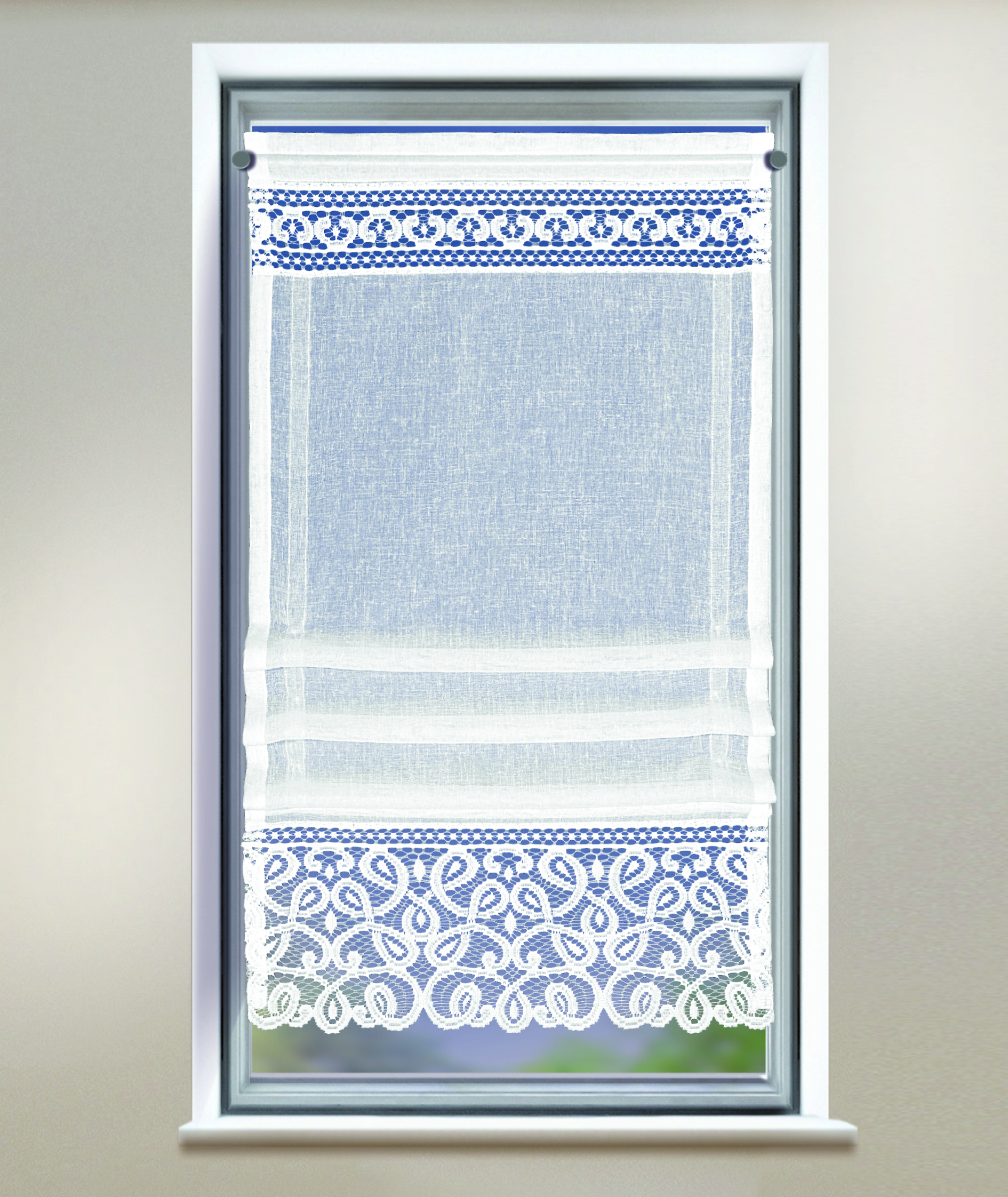 Klipsrollo 50x120cm weiß KATE