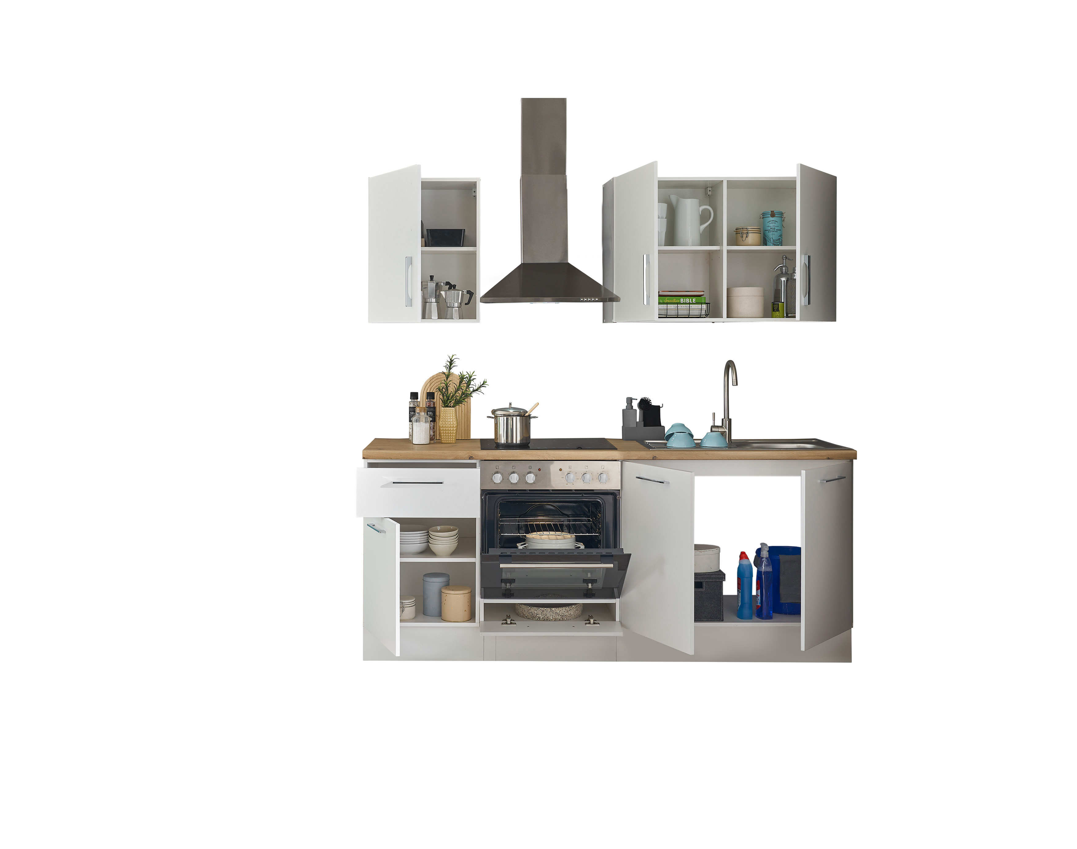 Küchenblock mit E-Geräten CORNWALL (Zeile) II Küchenblock mit E-Geräten CORNWALL (Zeile) II