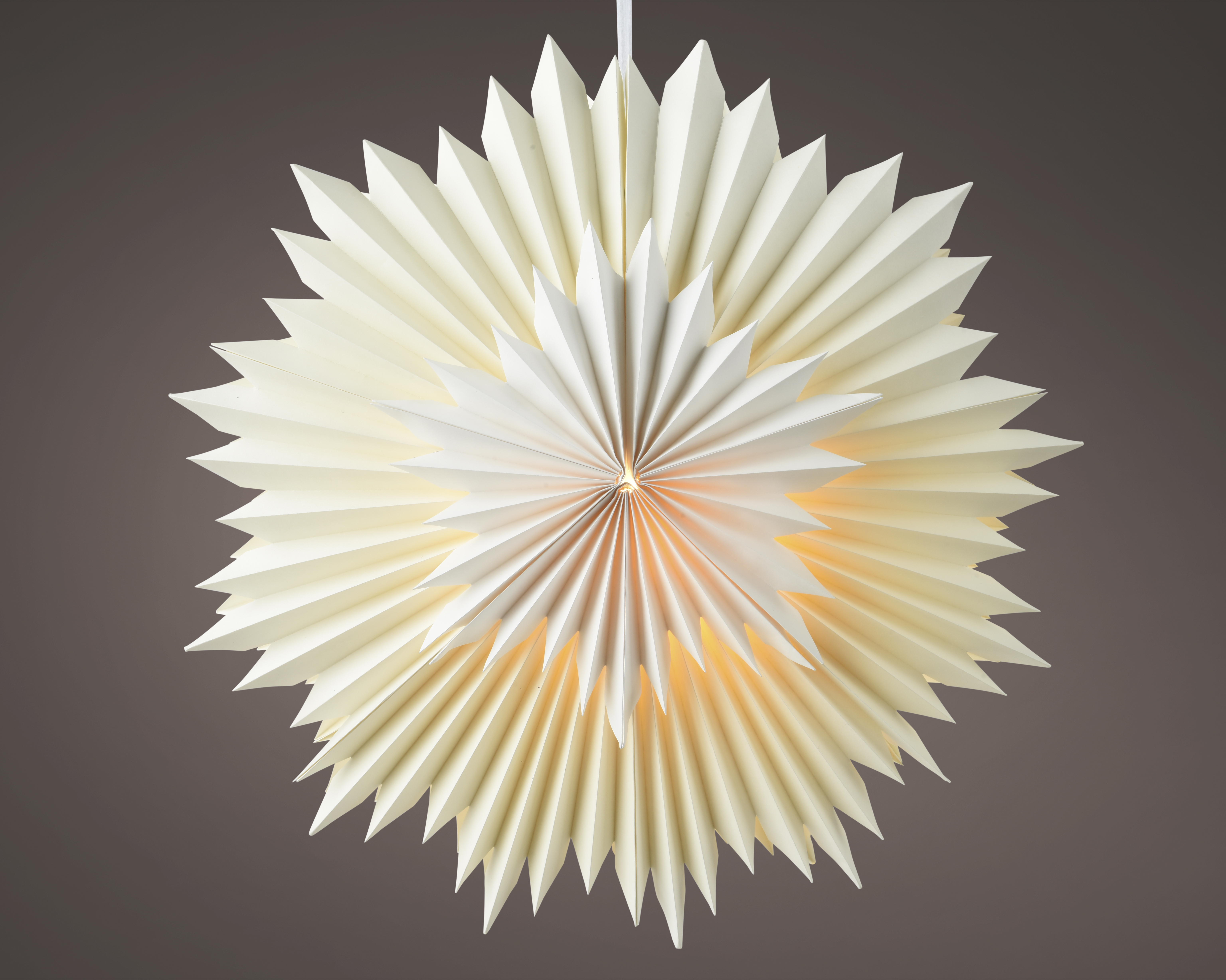 LED Papierstern CHRISTMAS