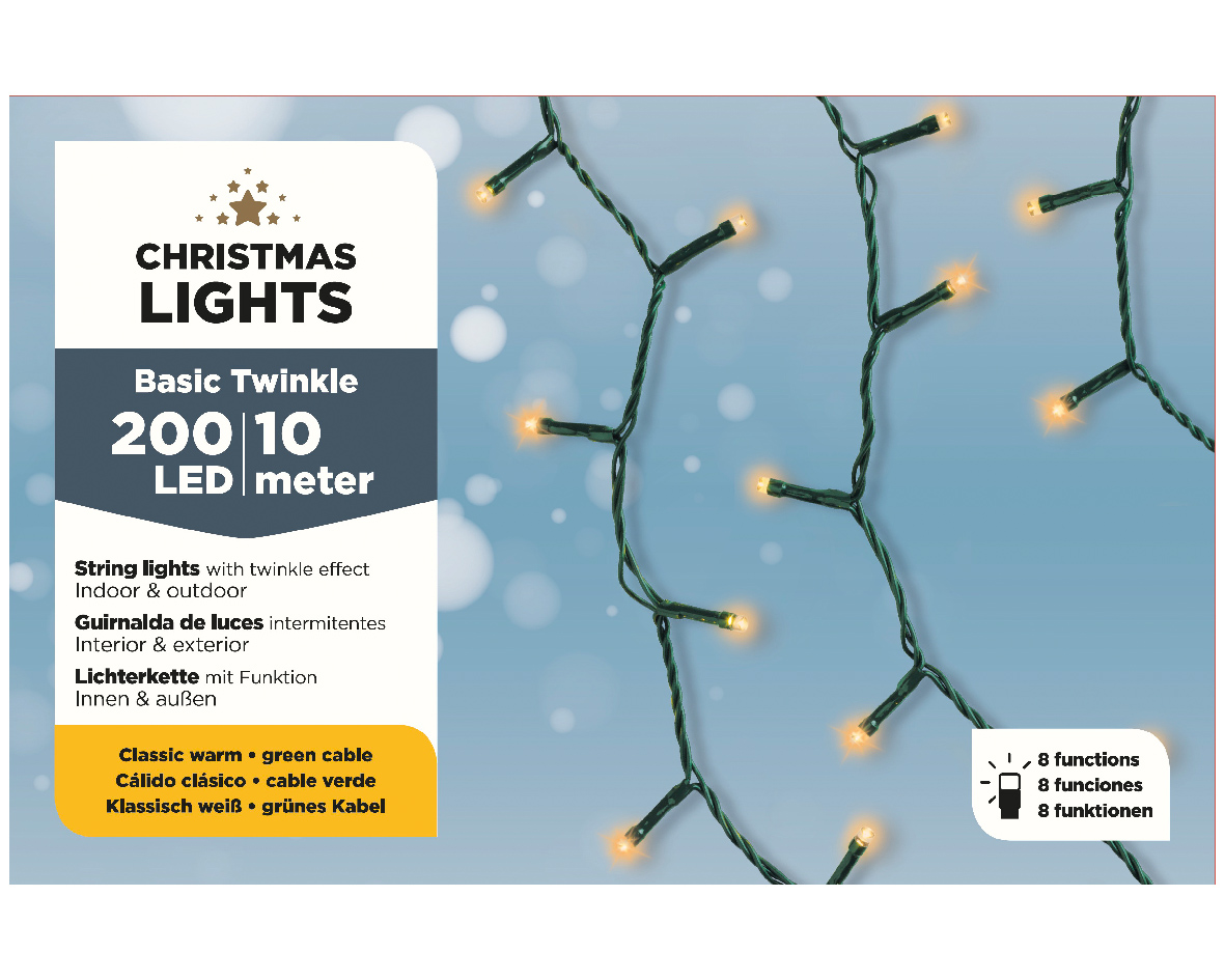 LED Basic-Lichterkette 10m classic warm CHRISTMAS LIGHTS