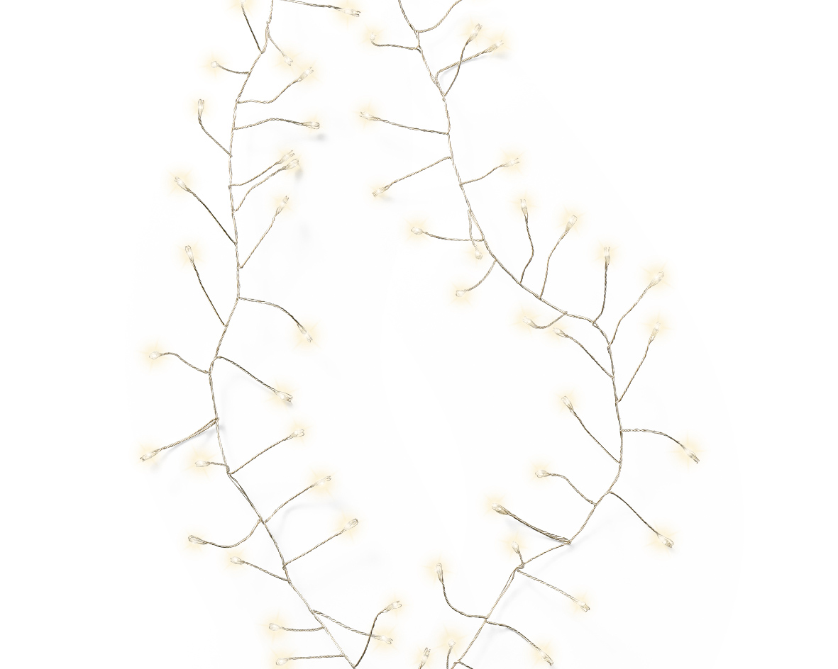 Micro LED Lichterkette  1,2m warmweiß COMPACT