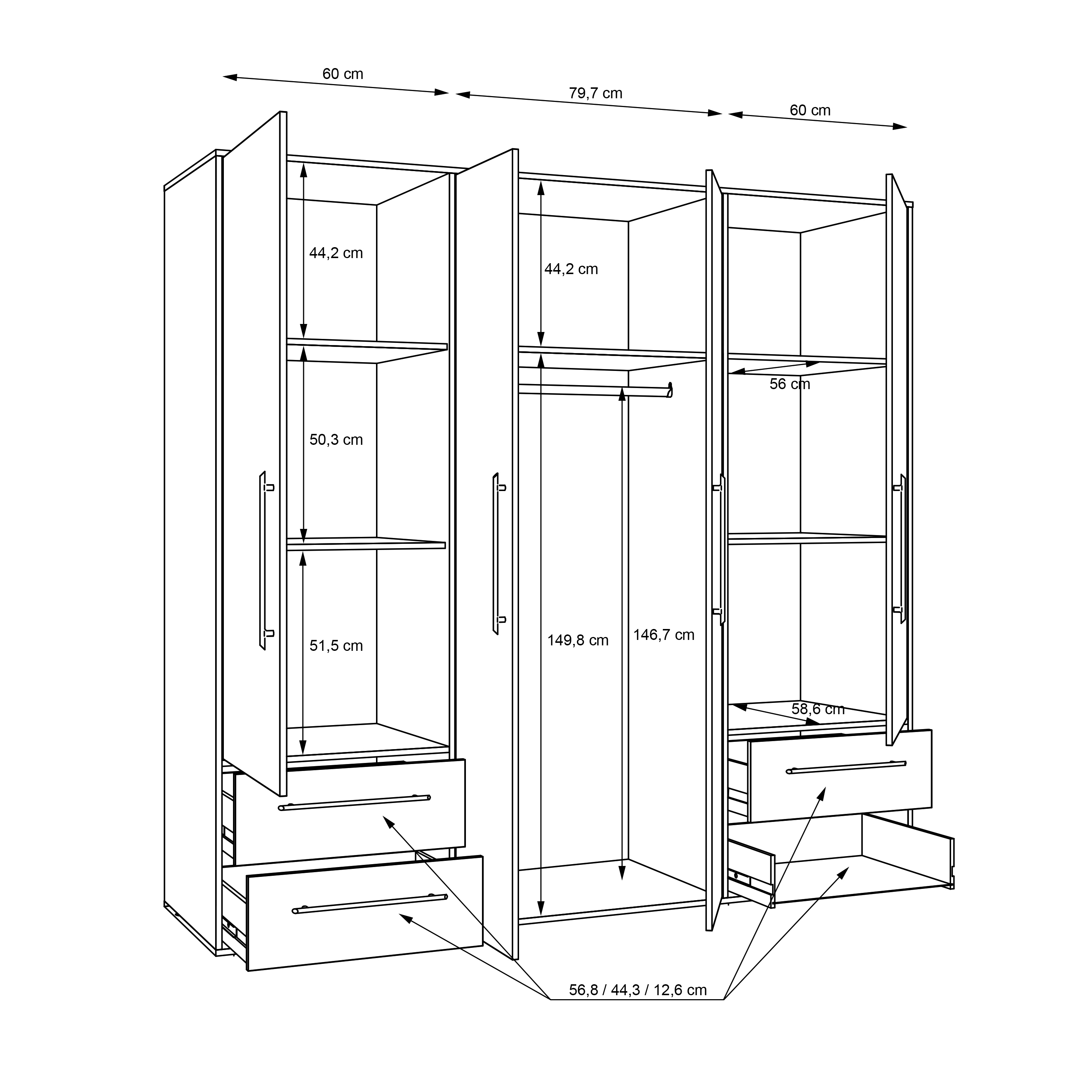 Drehtürenschrank VALGA Drehtürenschrank VALGA