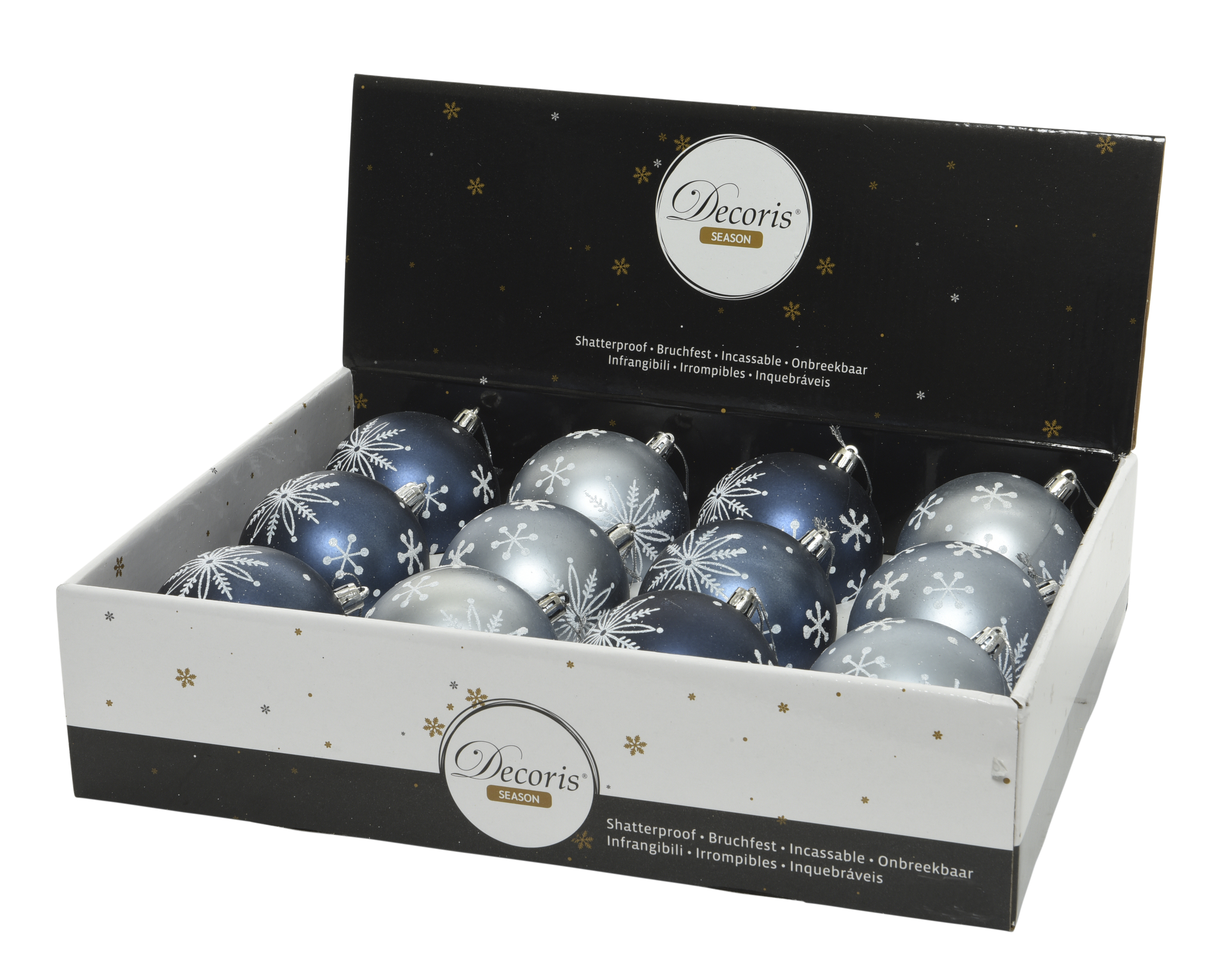 Kugel 8cm SCHNEEFLOCKE