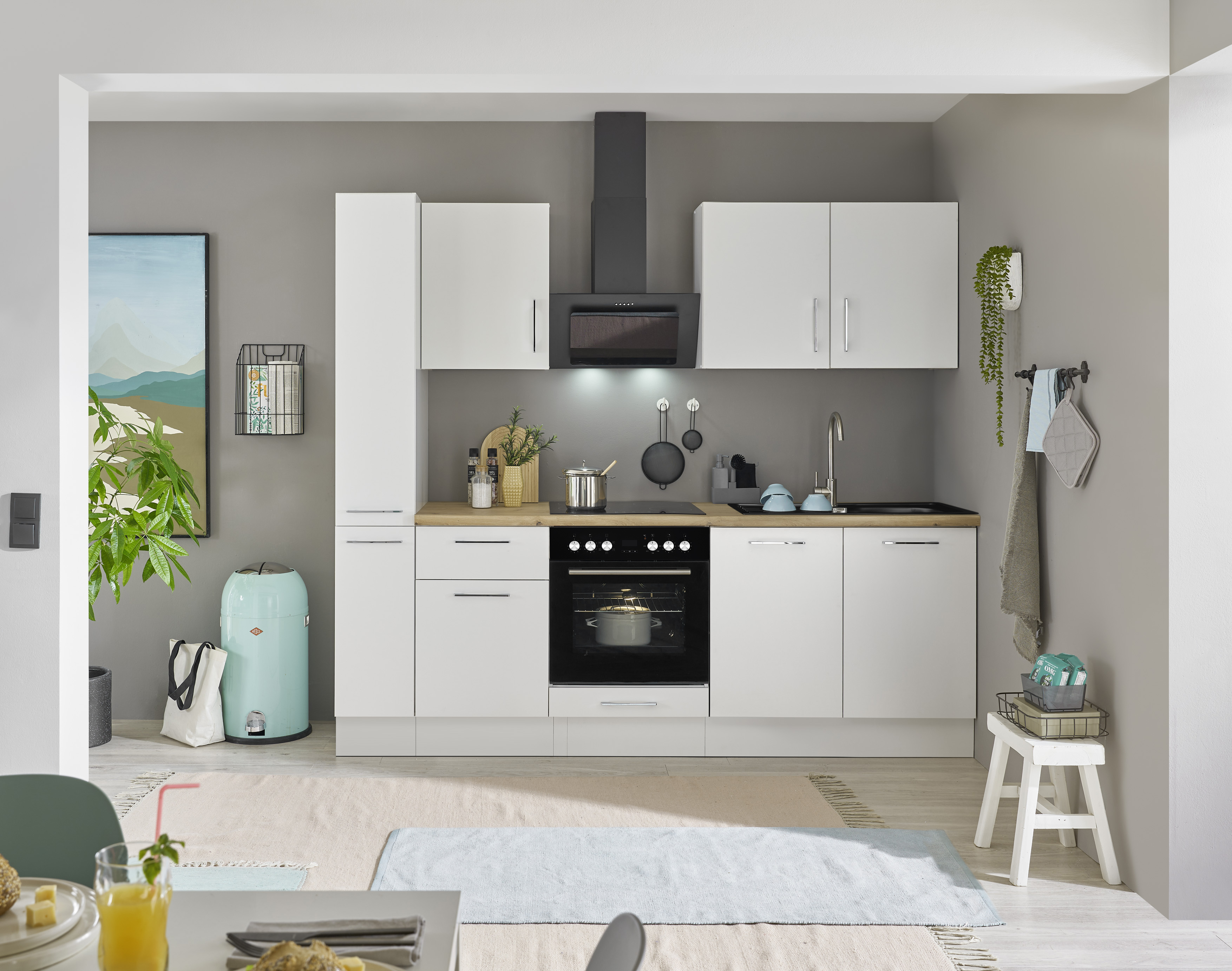 Küchenblock mit E-Geräten CORNWALL (Zeile-Apotheker) II Küchenblock mit E-Geräten CORNWALL (Zeile-Apotheker) II