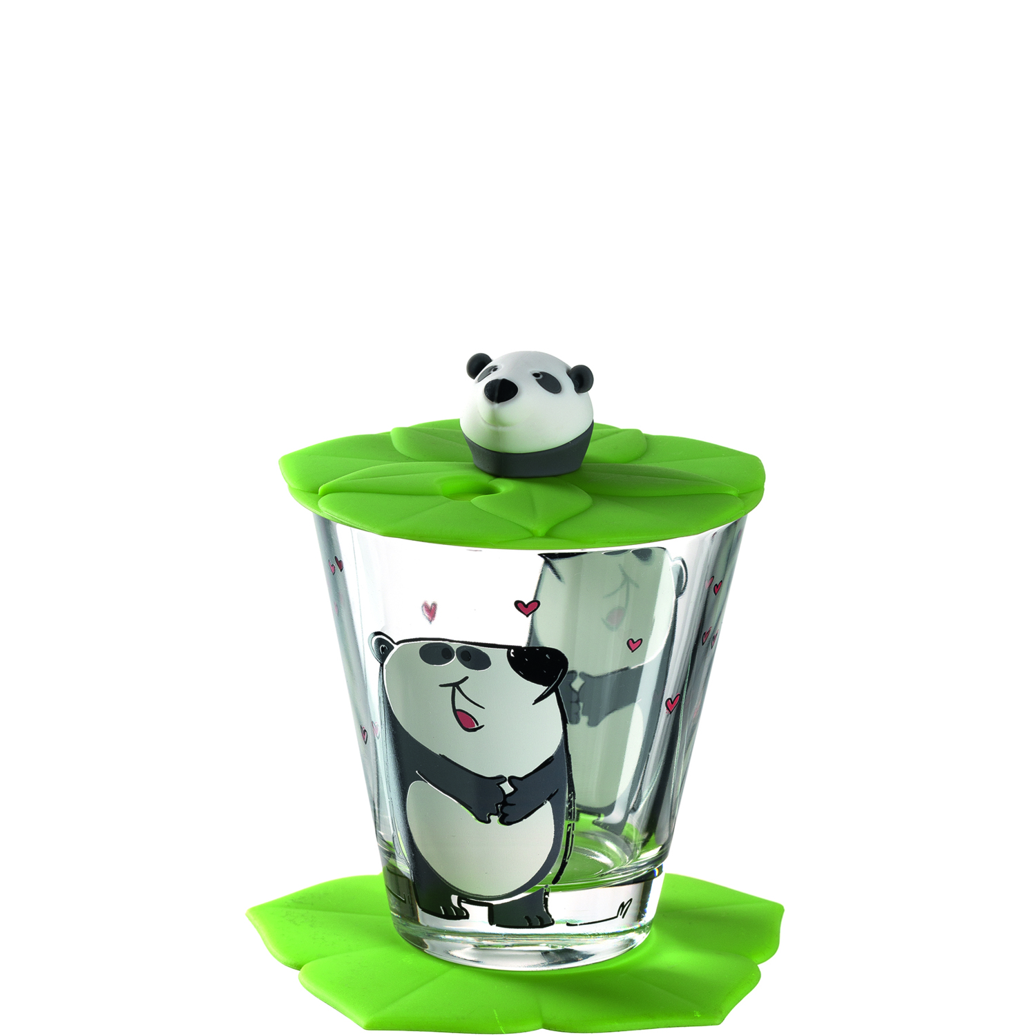 Kinderglas Panda 3tlg. Bambini