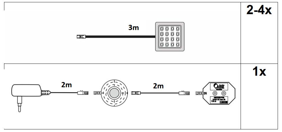 Unterbauspots 4er-Set WOLDIYA Unterbauspots 4er-Set WOLDIYA