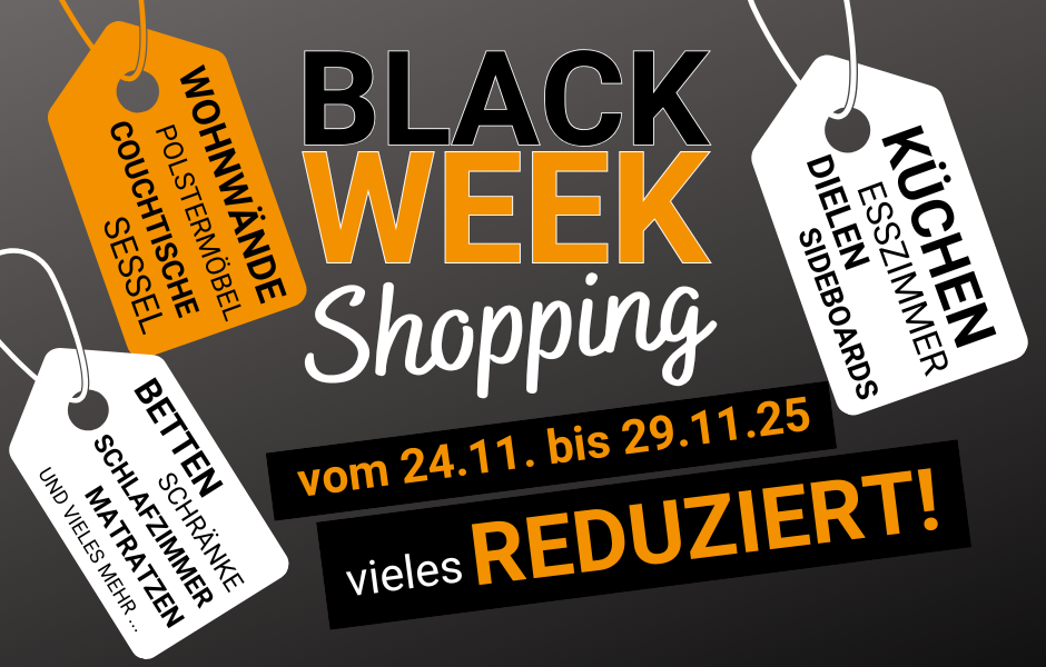 Black Week Shopping bei Möbel Brotz