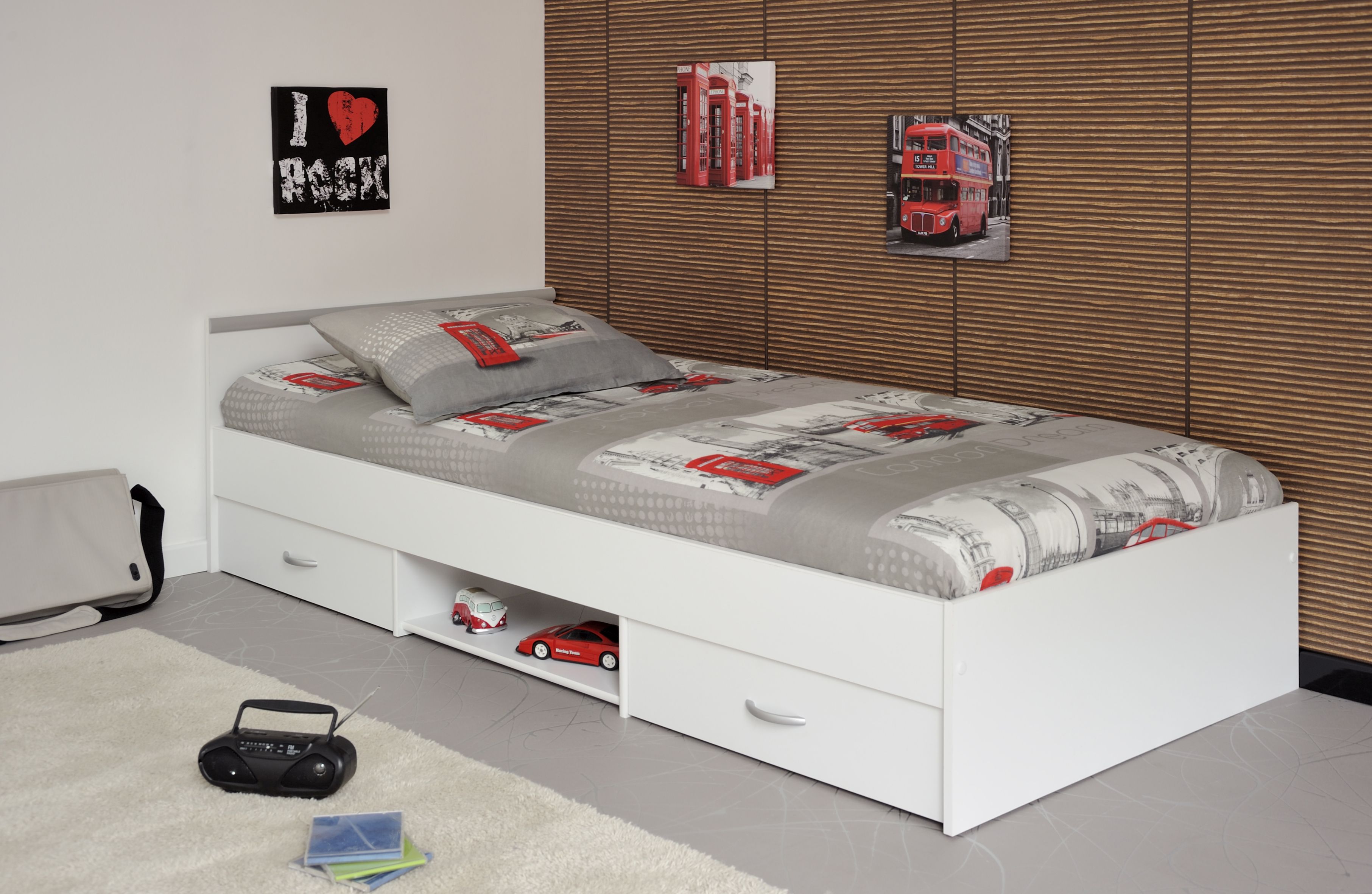 Jugendbett 90 x 200 cm  MEGA 1.1