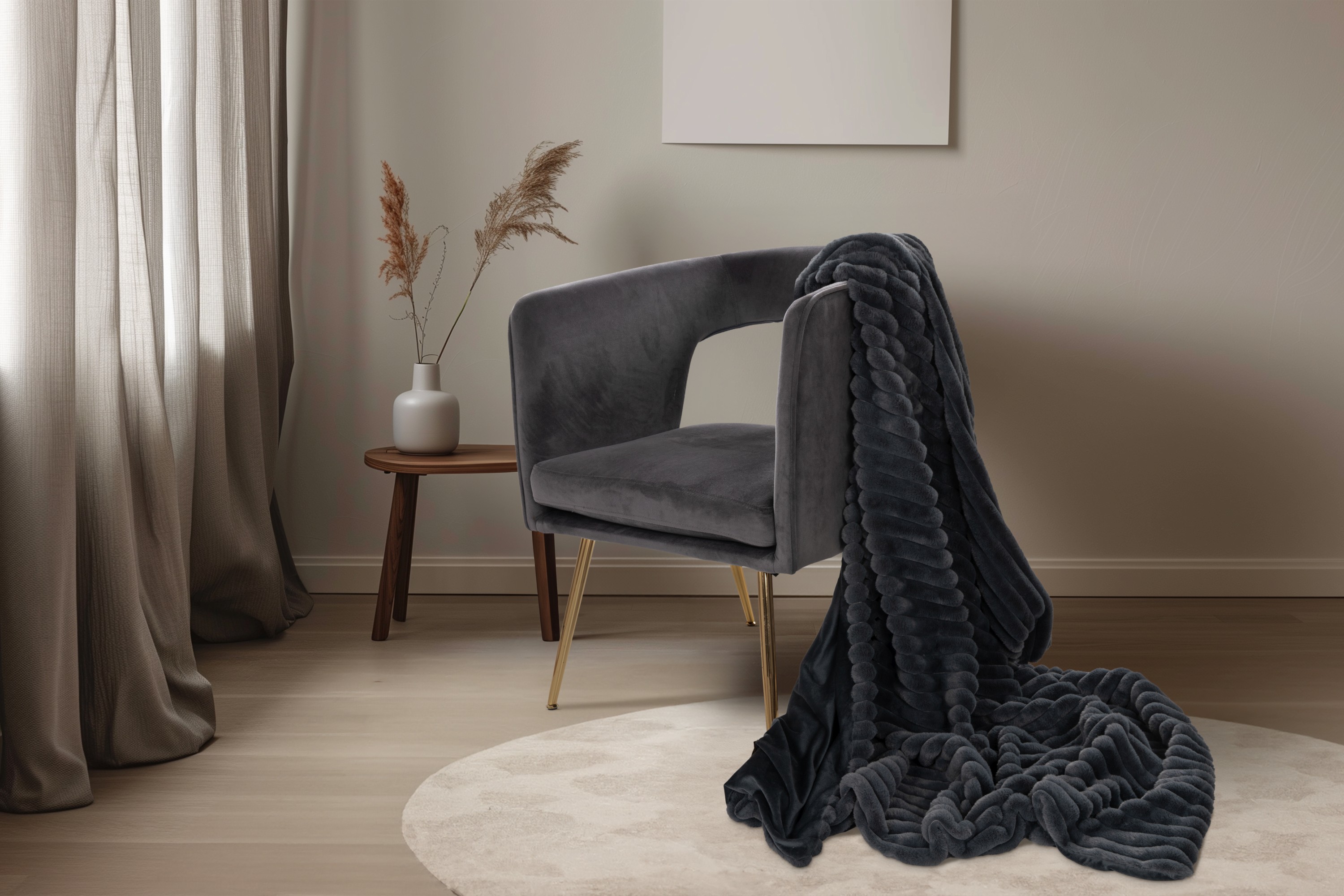 Wohndecke in Cordoptik PLUSH BLANKET Wohndecke in Cordoptik PLUSH BLANKET