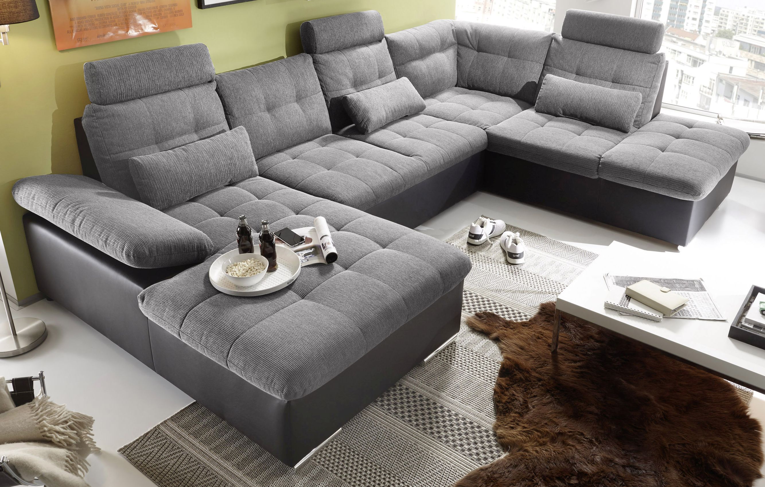 Couchtisch TWIN 1 | Betonoptik-Weiß | 465601-0