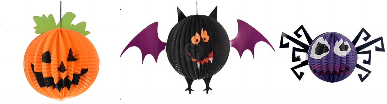 Lampion Papier mit Halloweenfigur HALLOWEEN Lampion Papier mit Halloweenfigur HALLOWEEN