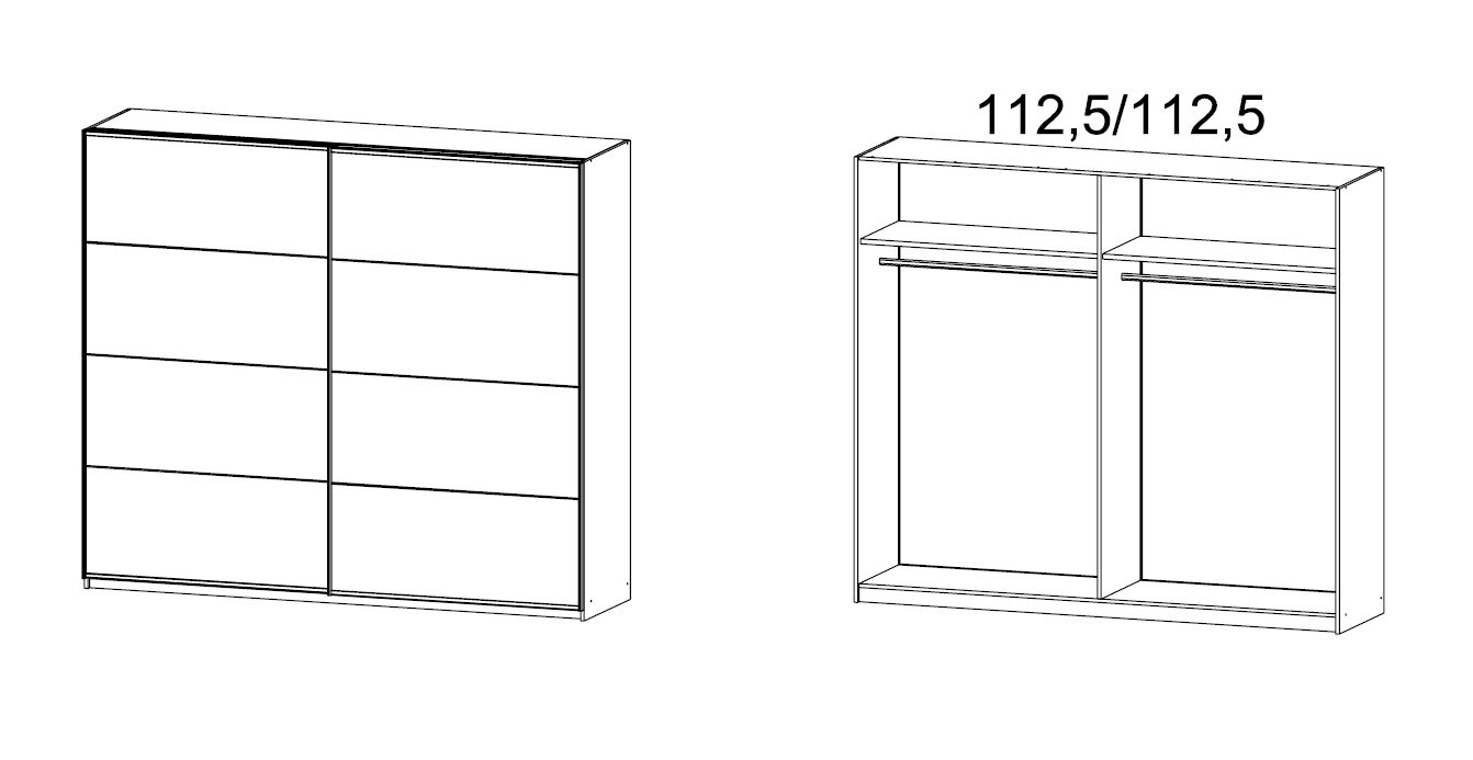 Schwebetürenschrank MORENO