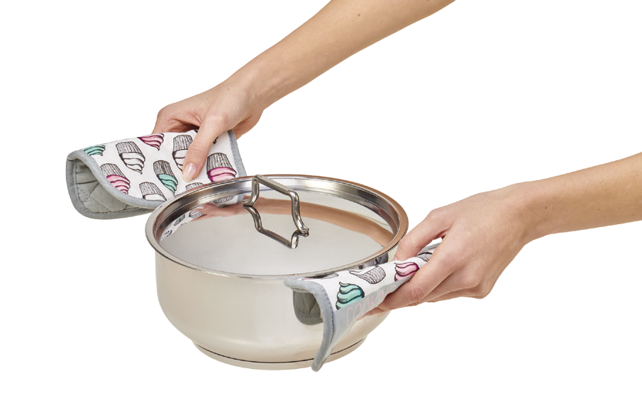 Topflappen mit Motiv 2er Set MUFFIN Topflappen mit Motiv 2er Set MUFFIN