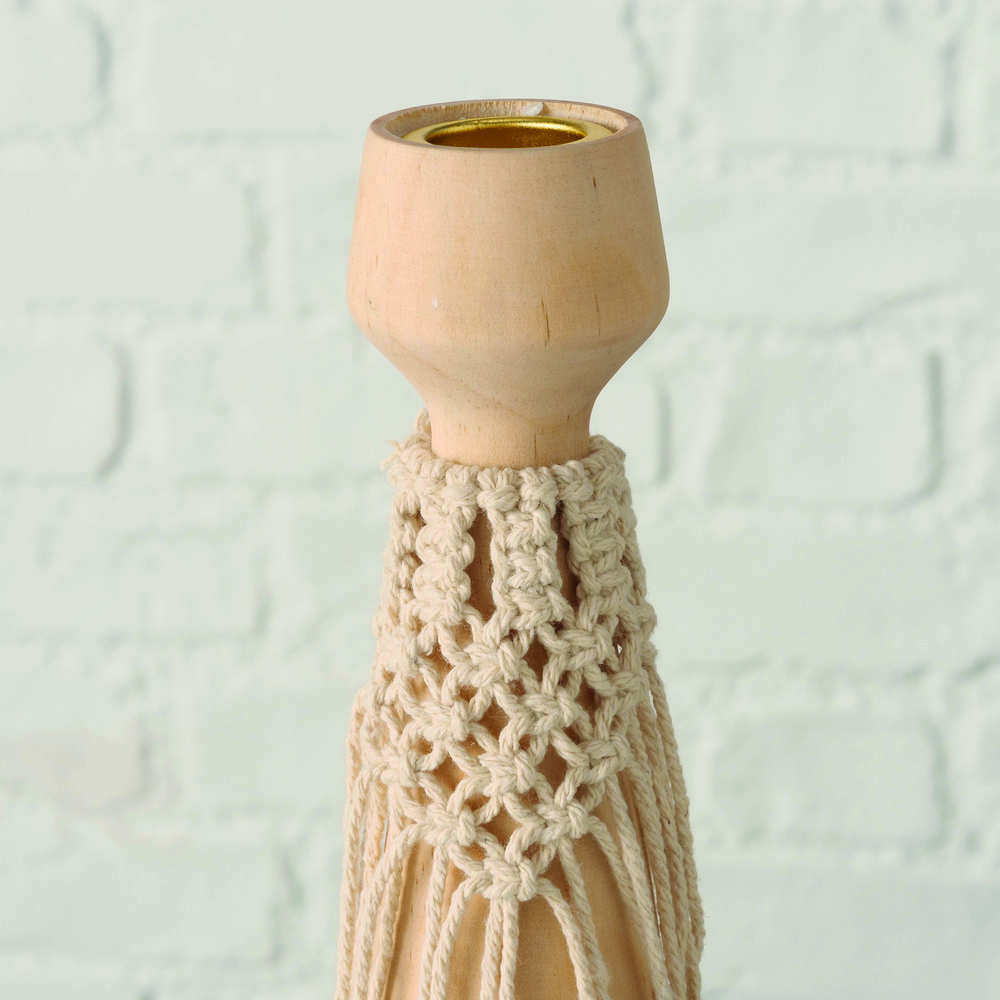 Kerzenleuchter Makramee 25cm BOHIO Kerzenleuchter Makramee 25cm BOHIO