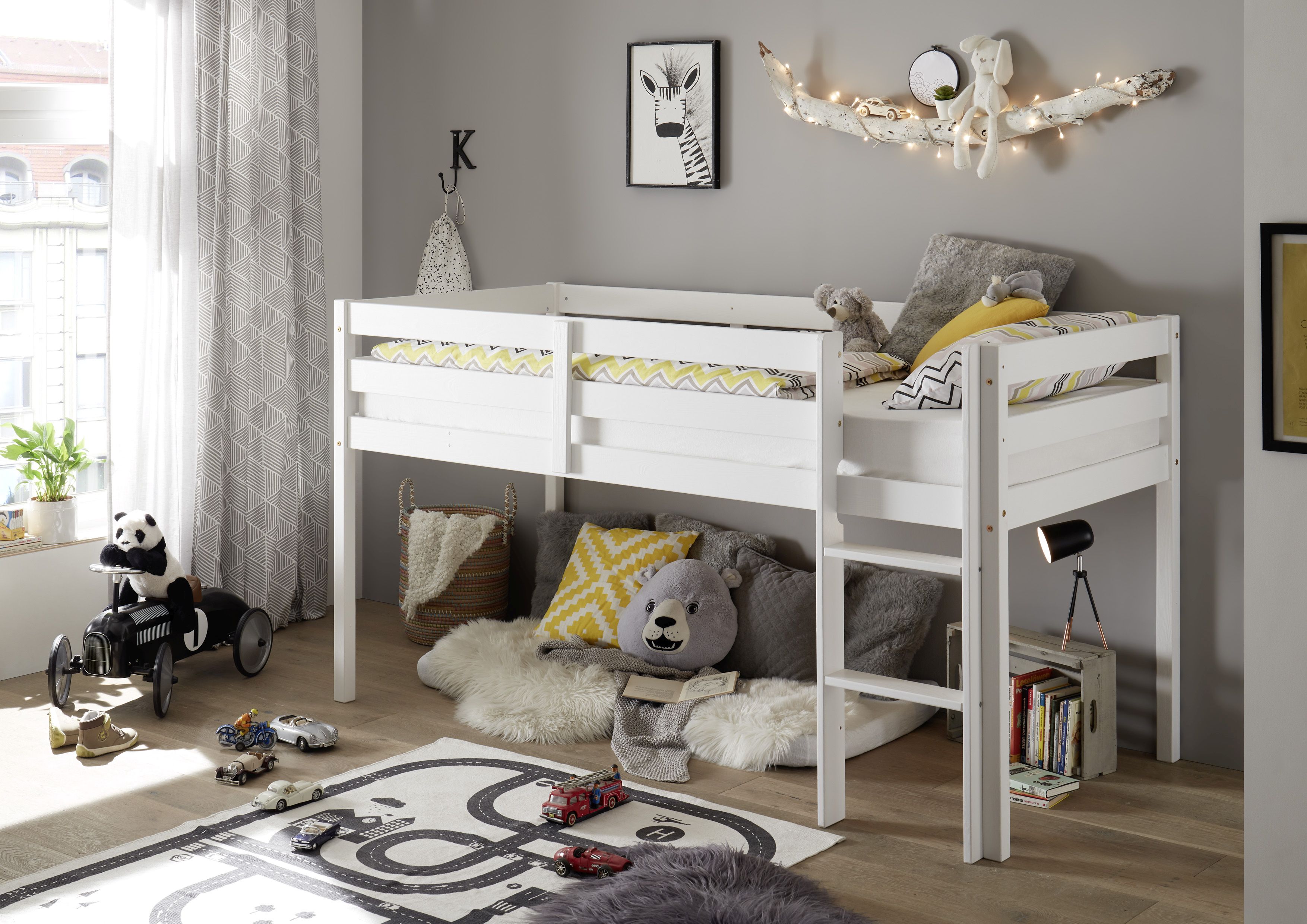 Hochbett 90 x 200 cm KENI