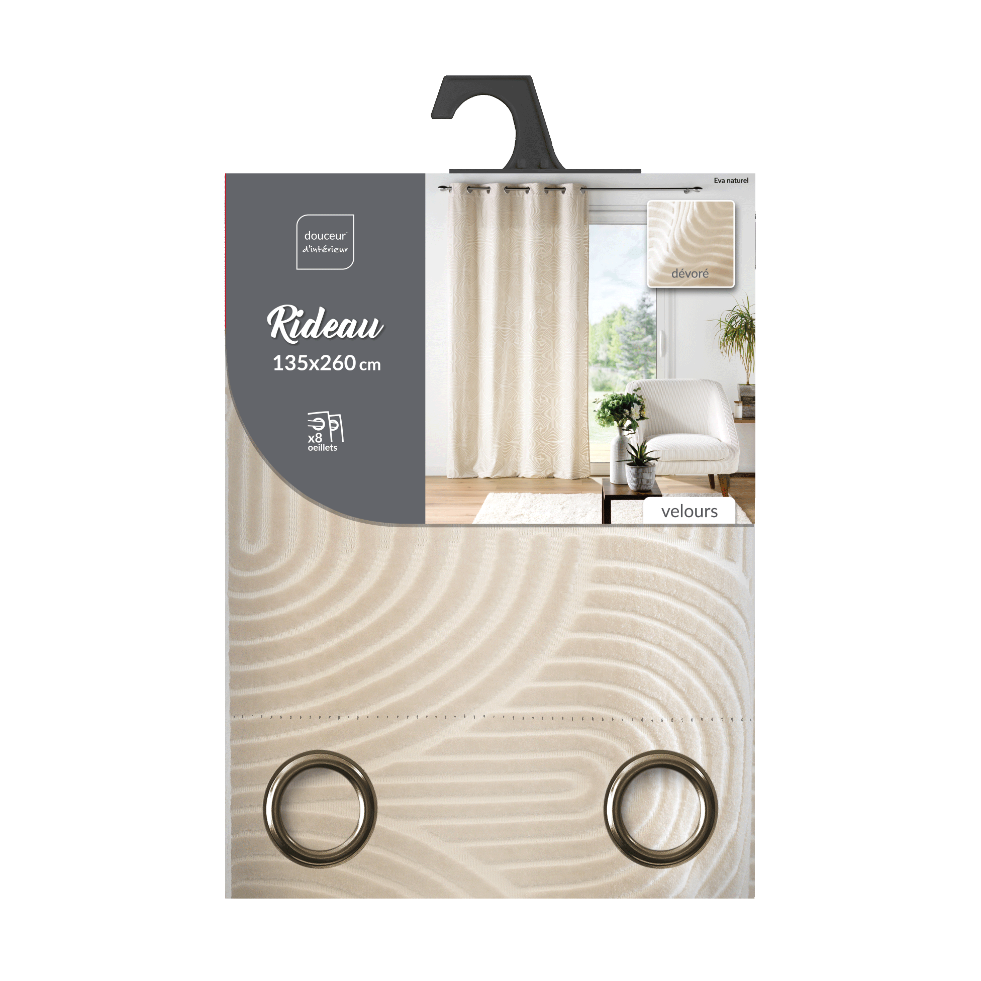 Gardine mit Öesen EVA Gardine mit Öesen EVA