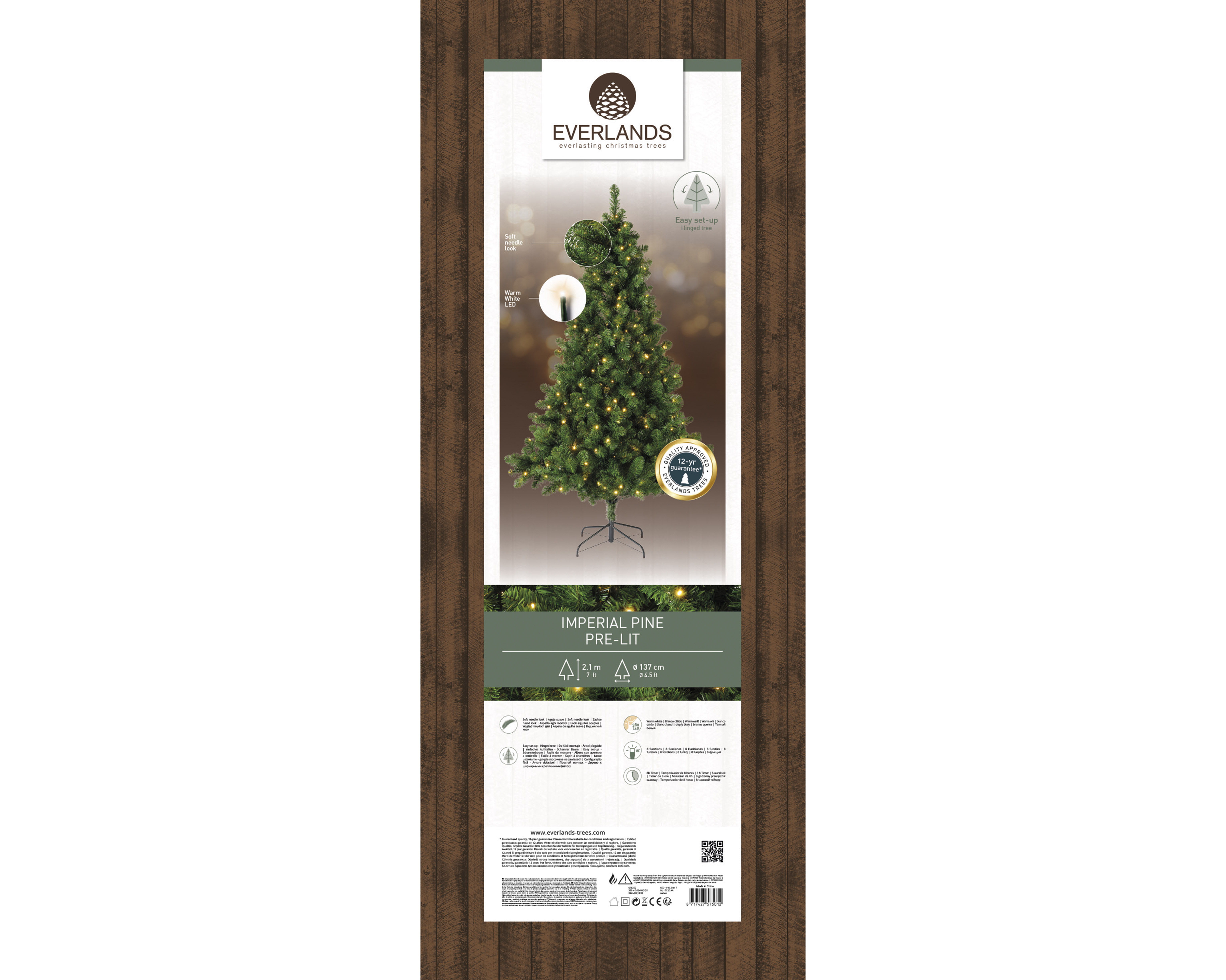 Tannenbaum 180cm mit LED Lichterkette IMPERIAL KIEFER Tannenbaum 180cm mit LED Lichterkette IMPERIAL KIEFER
