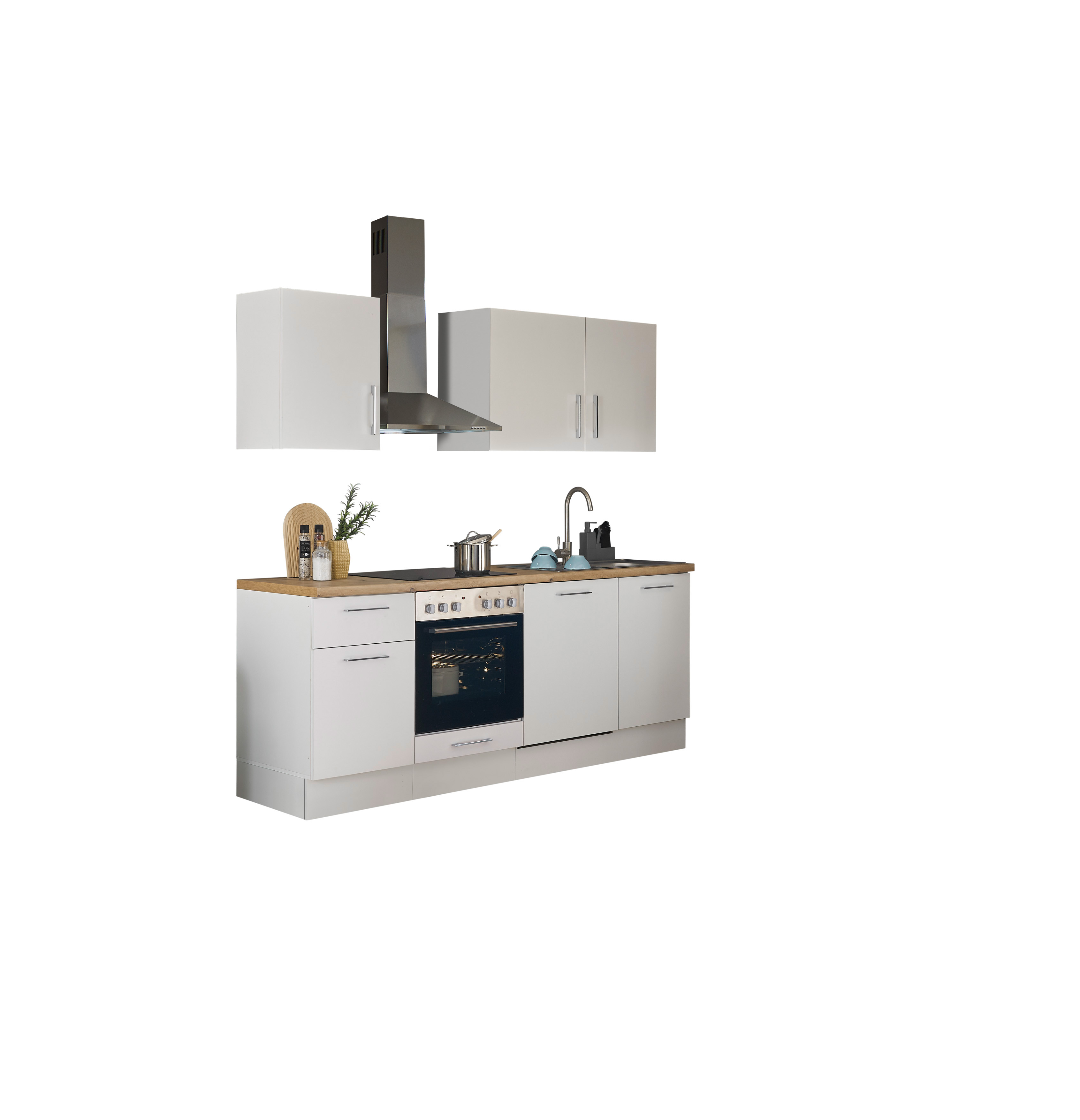 Küchenblock mit E-Geräten CORNWALL (Zeile-Geschirrspüler) I Küchenblock mit E-Geräten CORNWALL (Zeile-Geschirrspüler) I