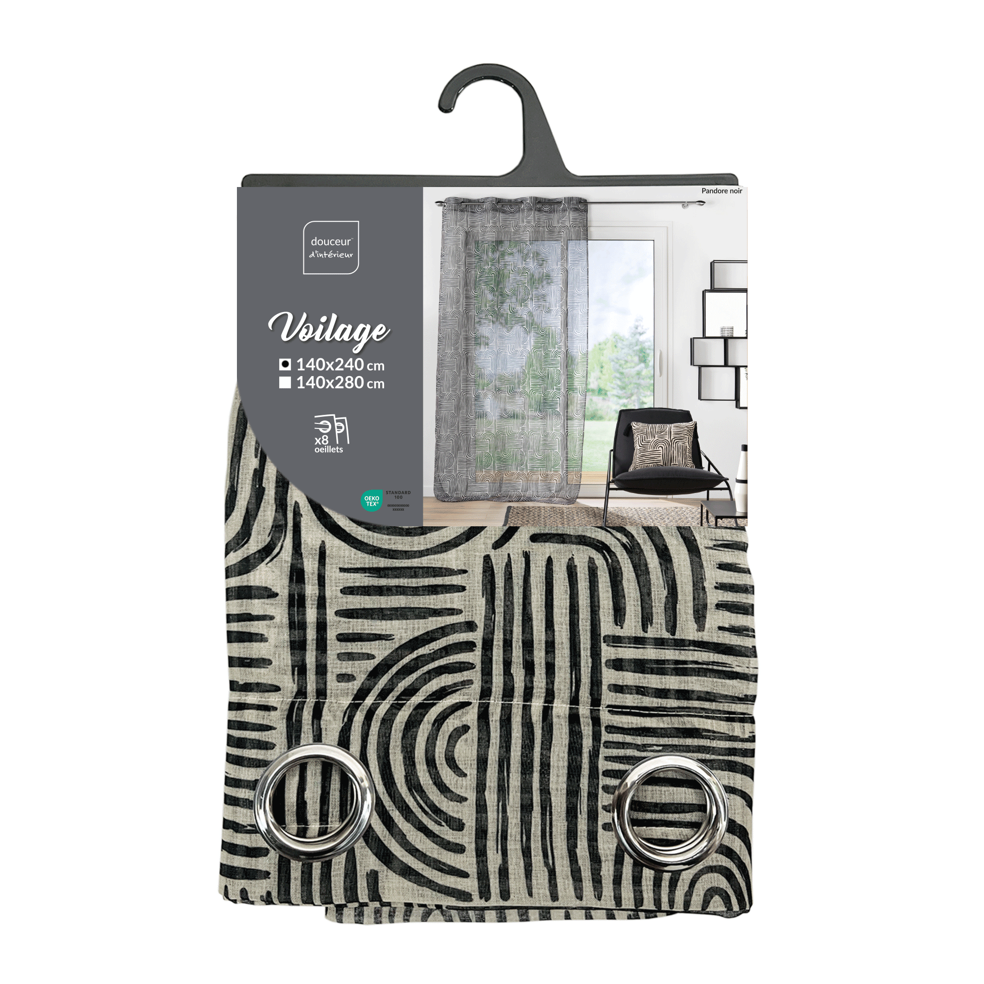 Gardine mit Öesen PANDORE Gardine mit Öesen PANDORE