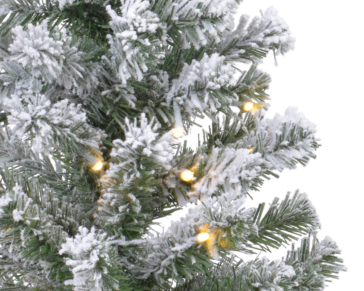Mini Tannenbaum 60cm mit LED Lichterkette beschneit IMPERIAL KIEFER