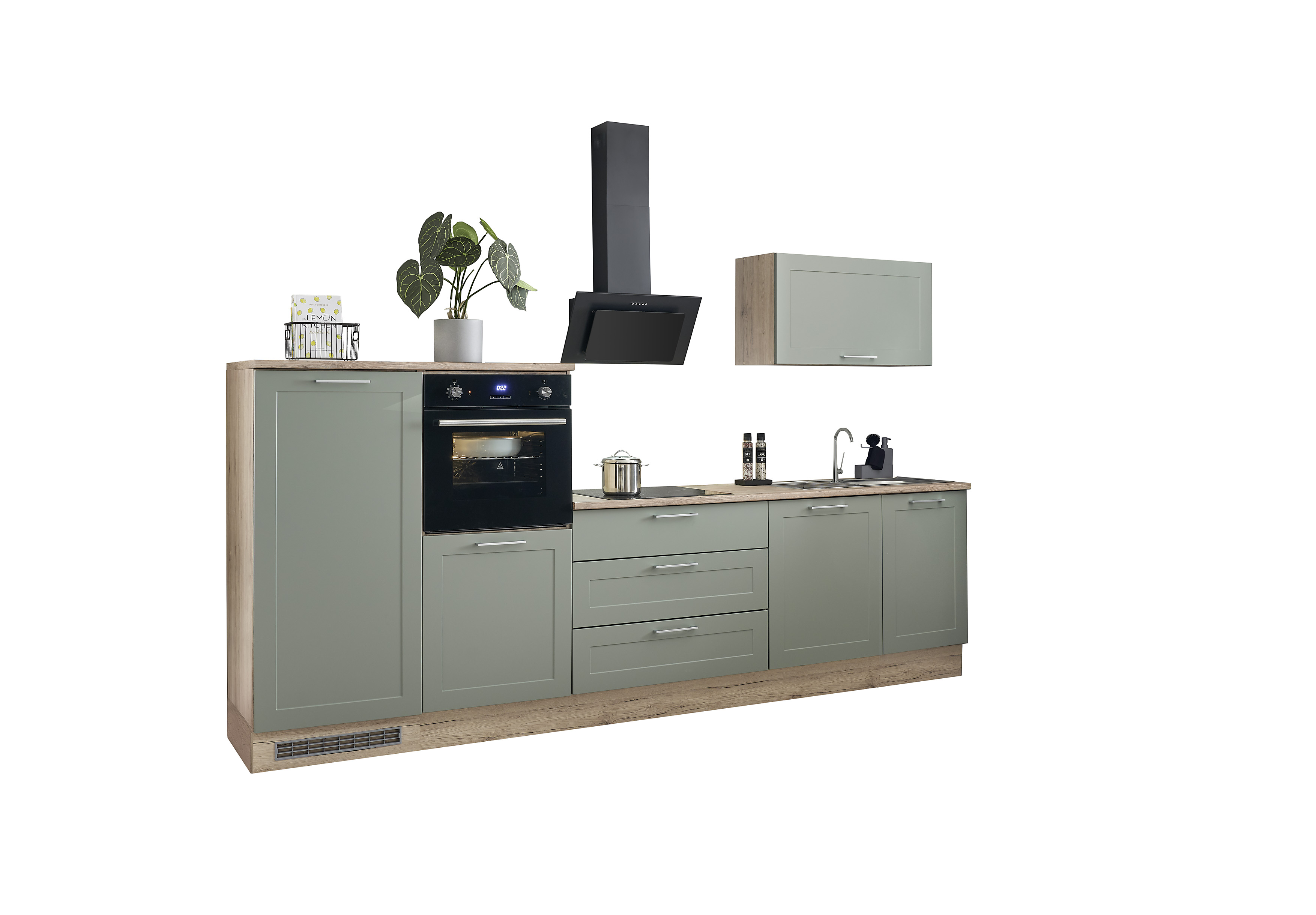 Küchenblock mit E-Geräten HASTINGS  (Zeile-Geräteschrank-Herdumbau) II
