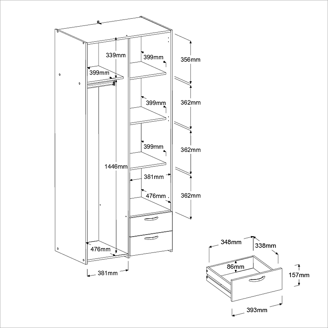 Kinderzimmer 2-teilig REVERSE 12 Kinderzimmer 2-teilig REVERSE 12
