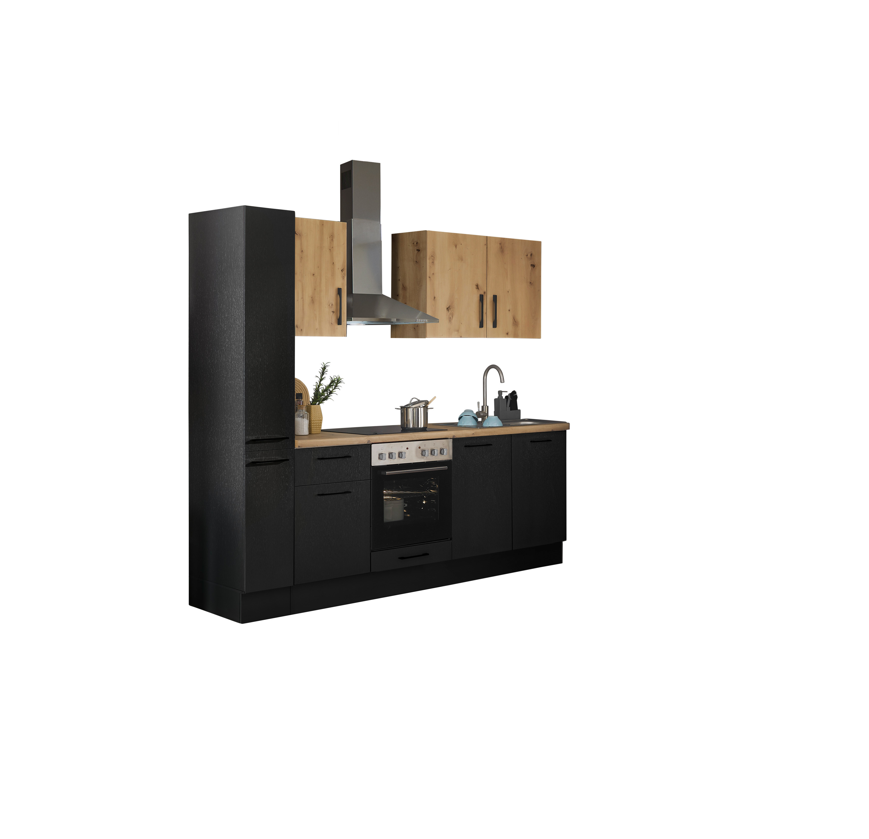 Küchenblock mit E-Geräten CORNWALL (Zeile-Apotheker) III Küchenblock mit E-Geräten CORNWALL (Zeile-Apotheker) III