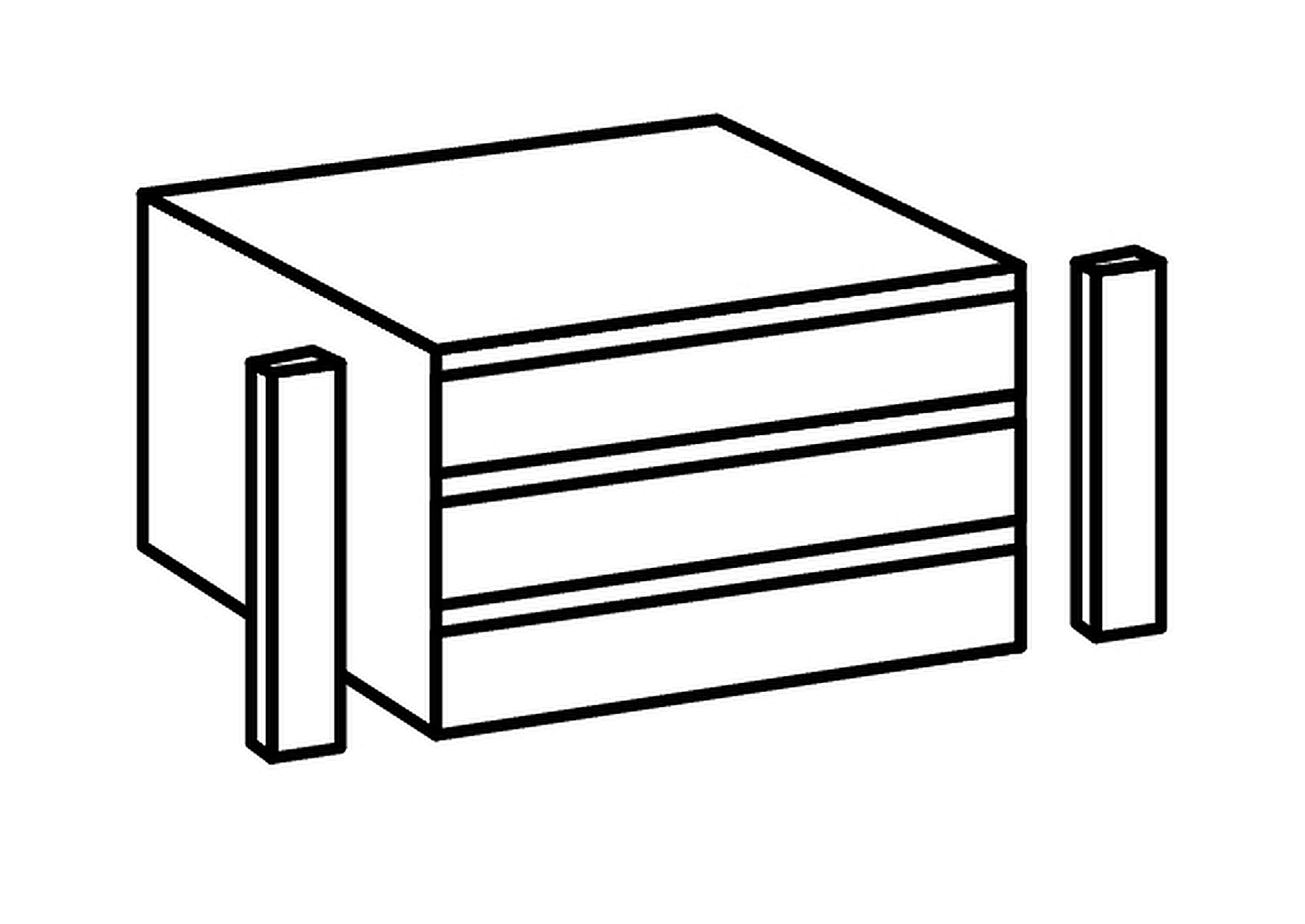 Bloc tiroirs 894