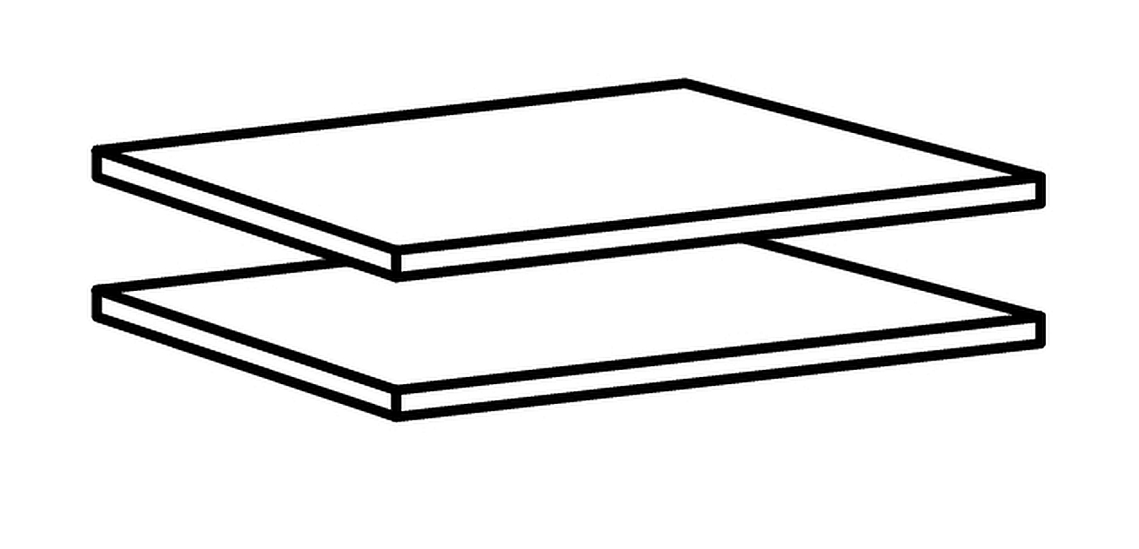 Einlegeböden im 2er-Set 995