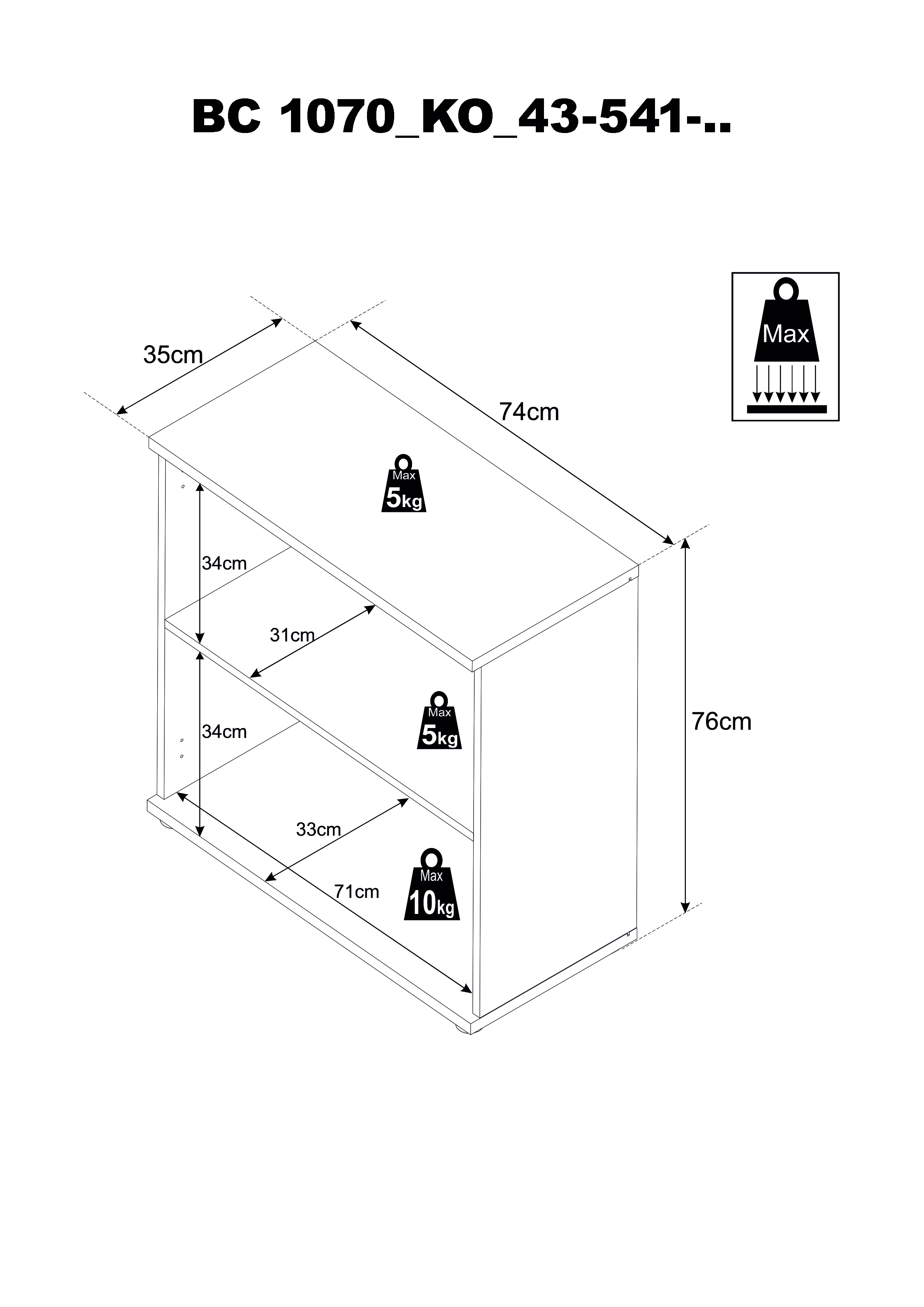 Kommode BC 1070 Kommode BC 1070