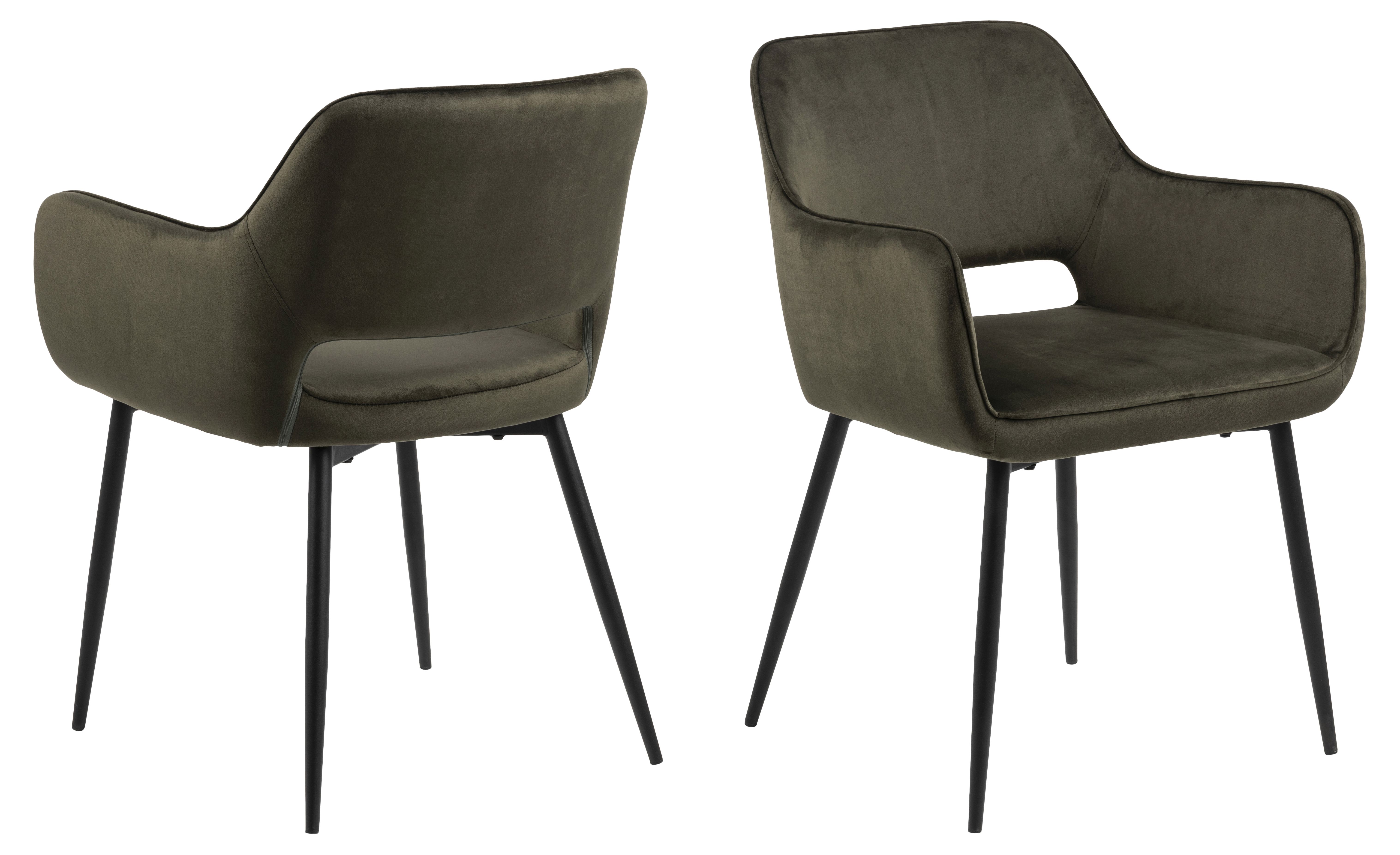 Stühle 2erSet RANJA Dublin 52 olivgrün 5096210