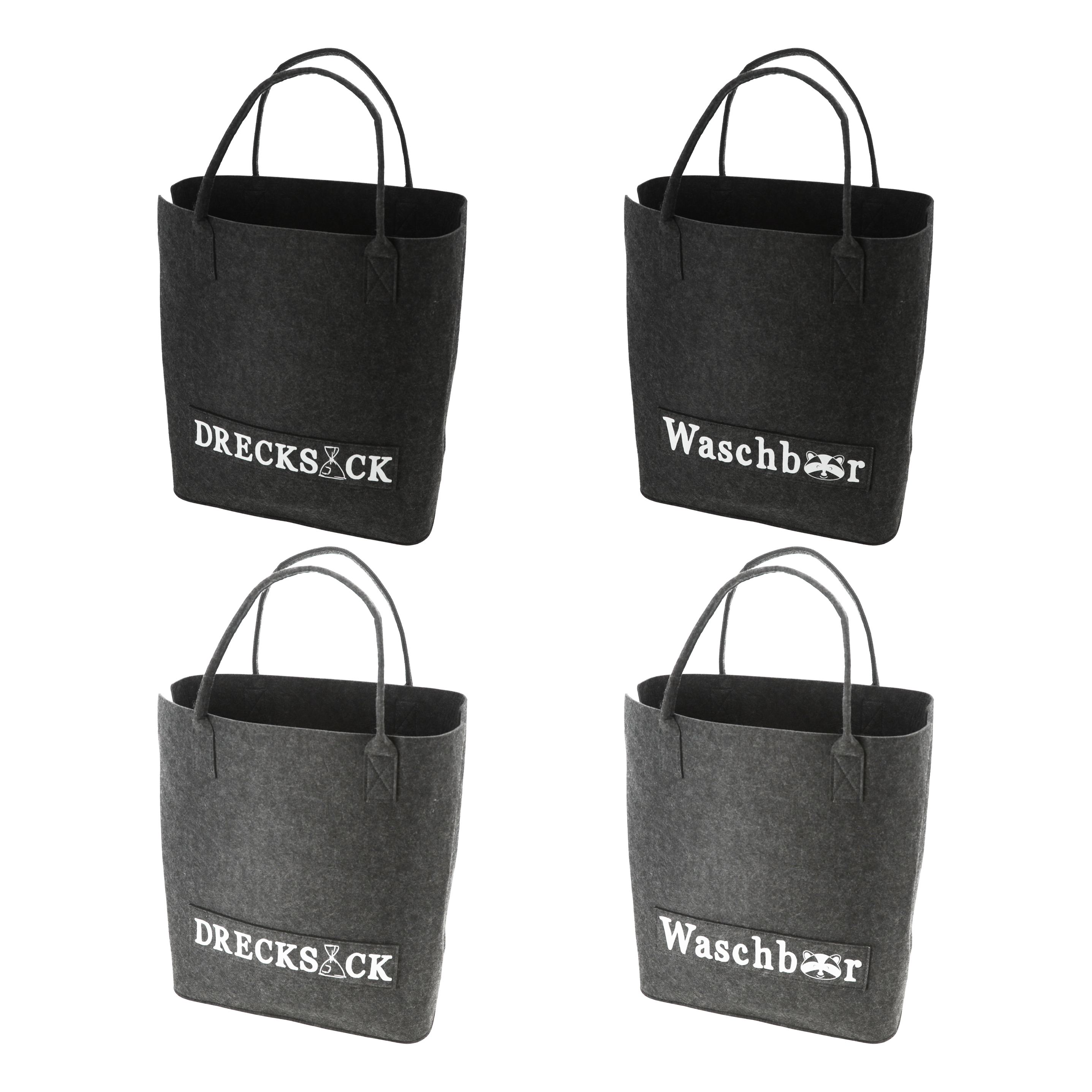 Wäschetasche mit Spruch FILZ Wäschetasche mit Spruch FILZ