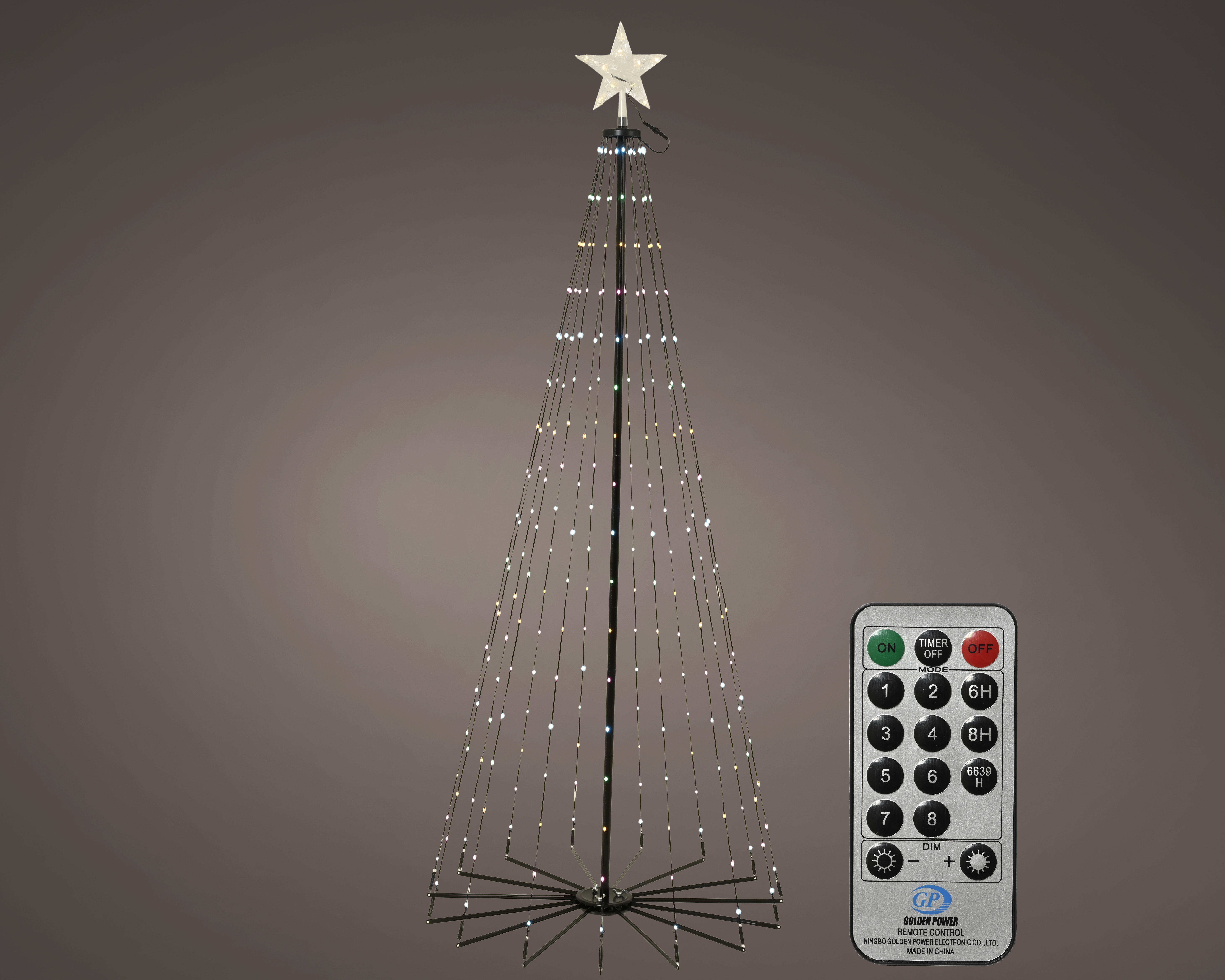 LED Twinkle Baum 180cm multicolor LUMINEO